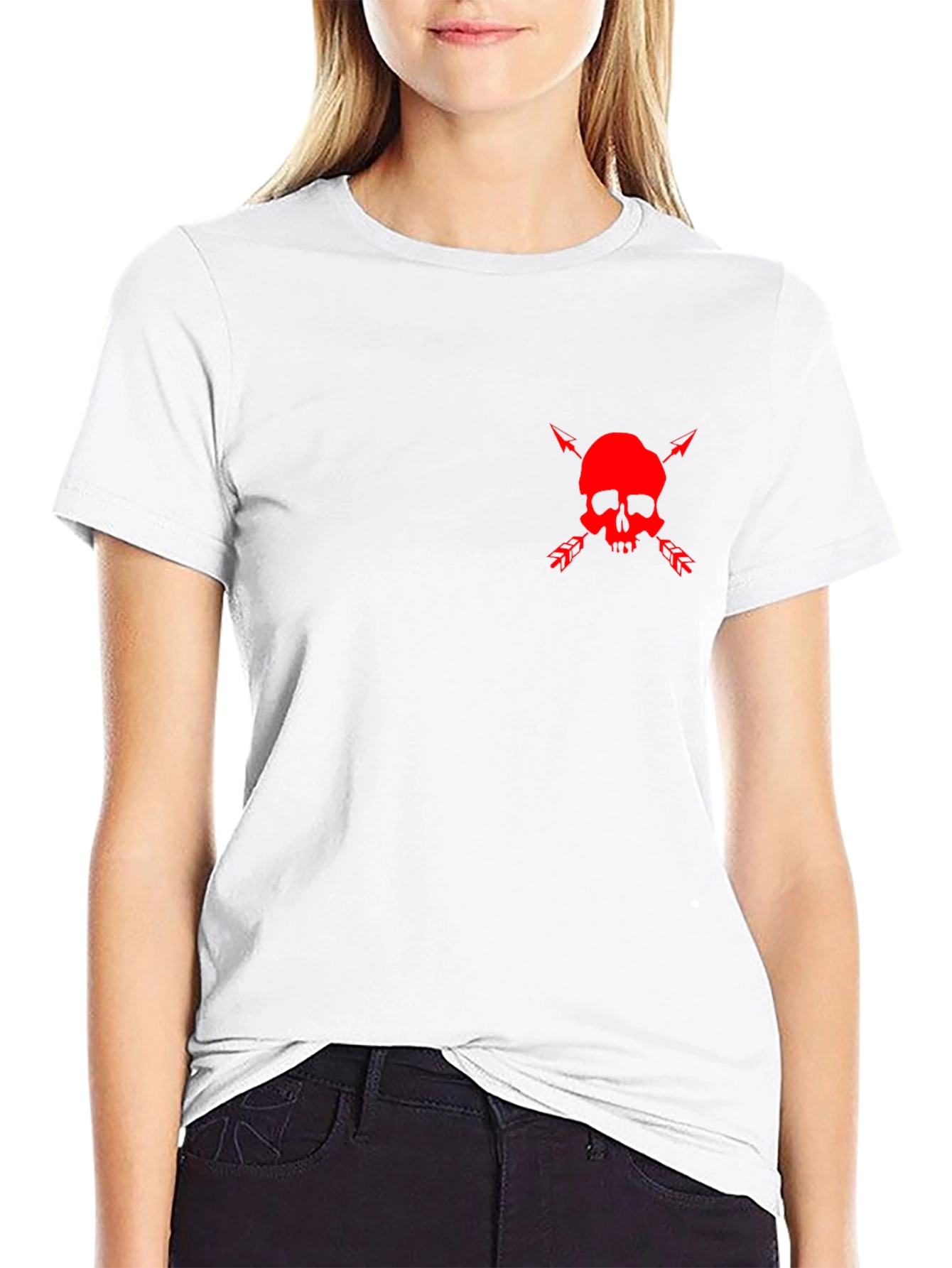 Skull & Arrows Graphic Tee - Mens Black T-Shirt