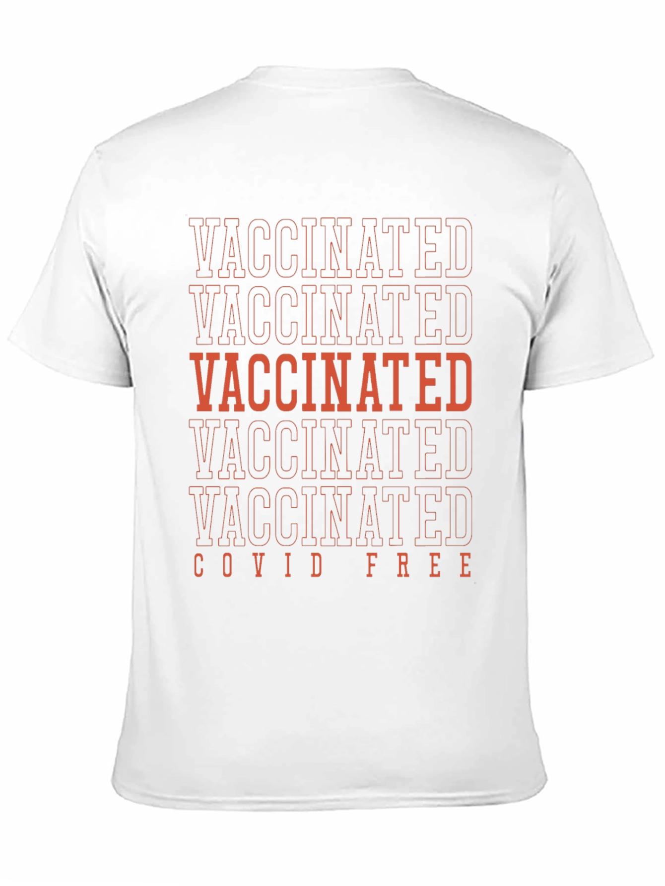 Vaccinated Covid Free Graphic T-Shirt
