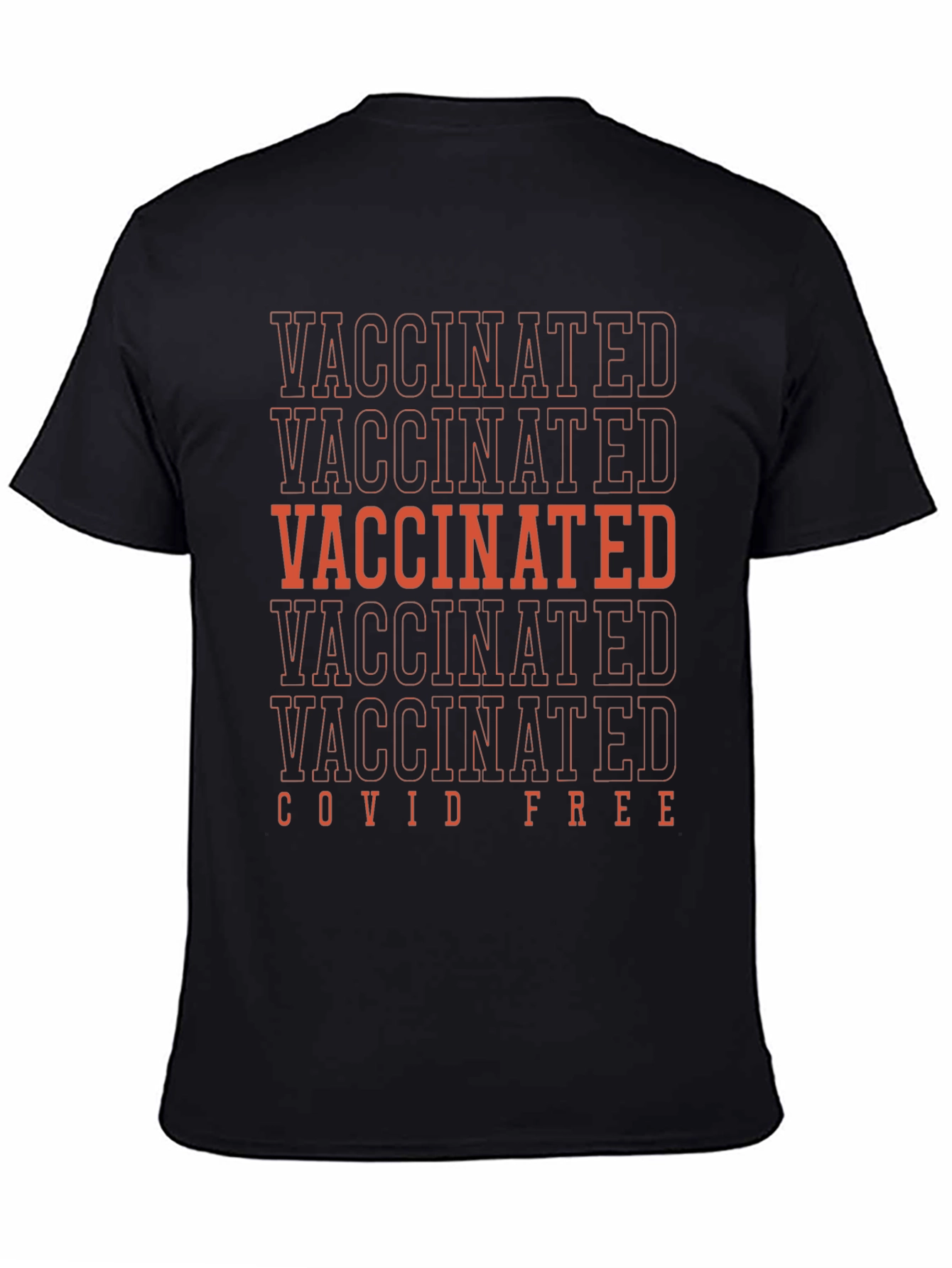Vaccinated Covid Free Graphic T-Shirt