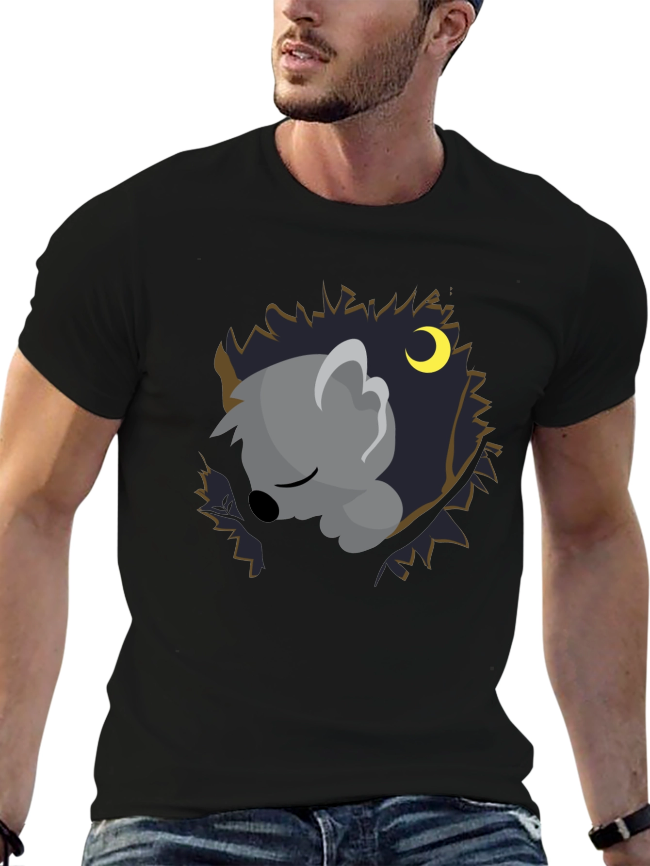 Cute Koala Sleeping in Tree T-Shirt