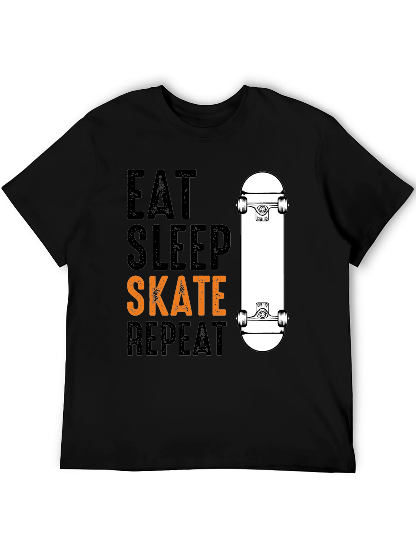 Eat Sleep Skate Repeat T-Shirt - Skateboarder Tee