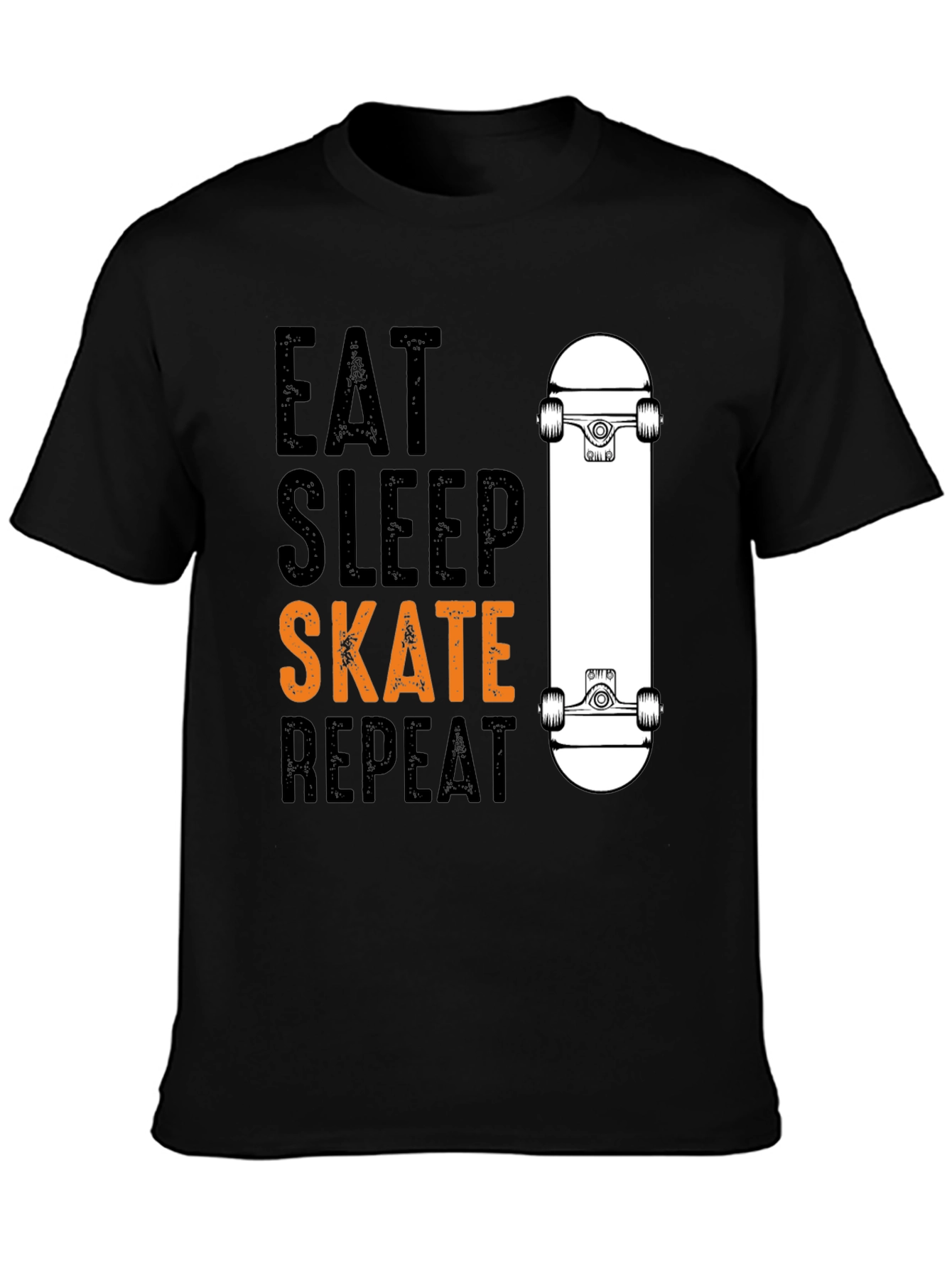 Eat Sleep Skate Repeat T-Shirt - Skateboarder Tee