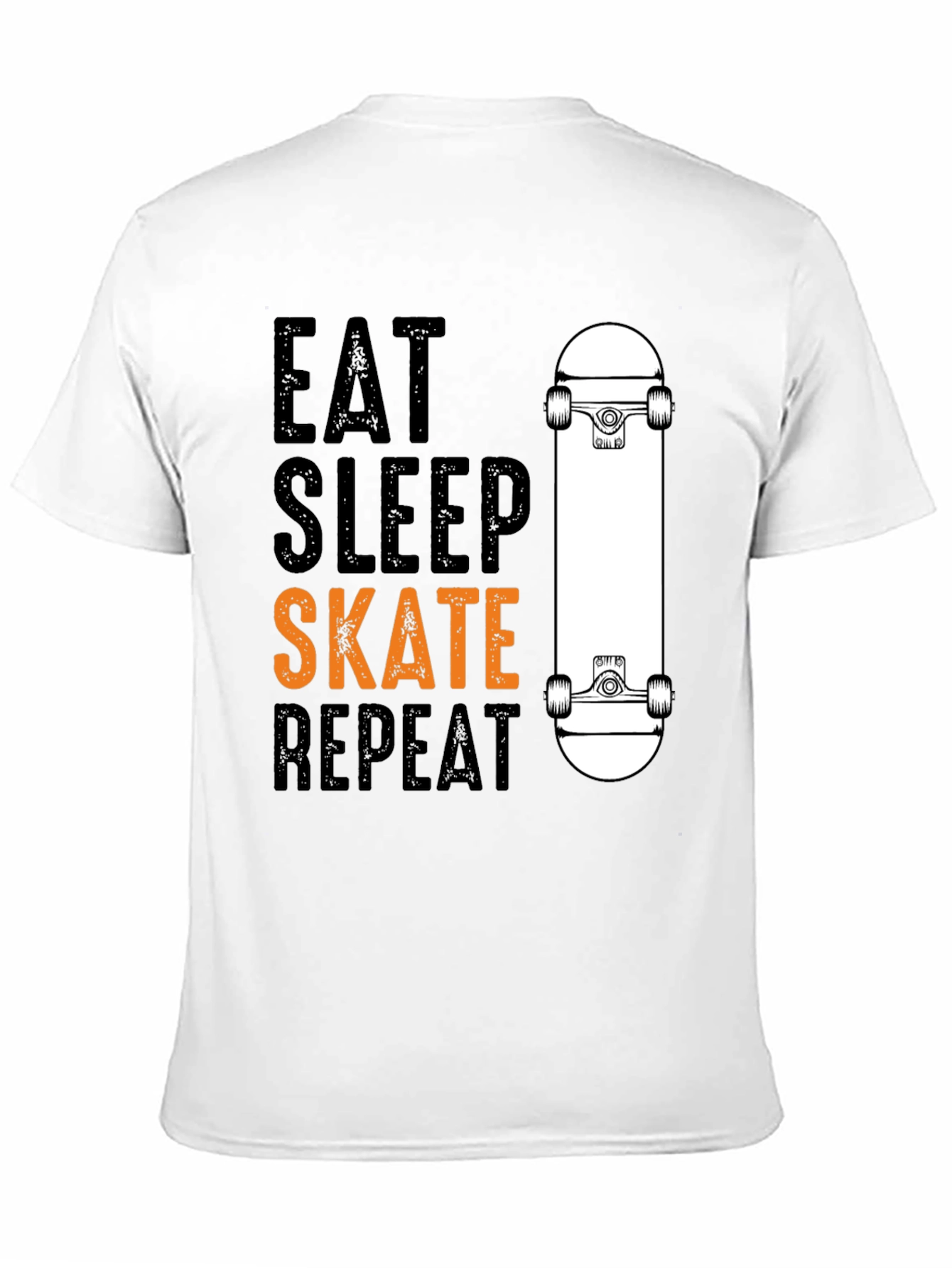 Eat Sleep Skate Repeat T-Shirt - Skateboarder Tee