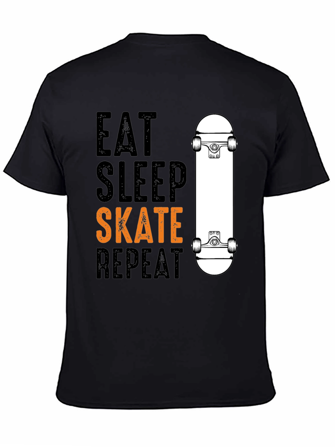 Eat Sleep Skate Repeat T-Shirt - Skateboarder Tee