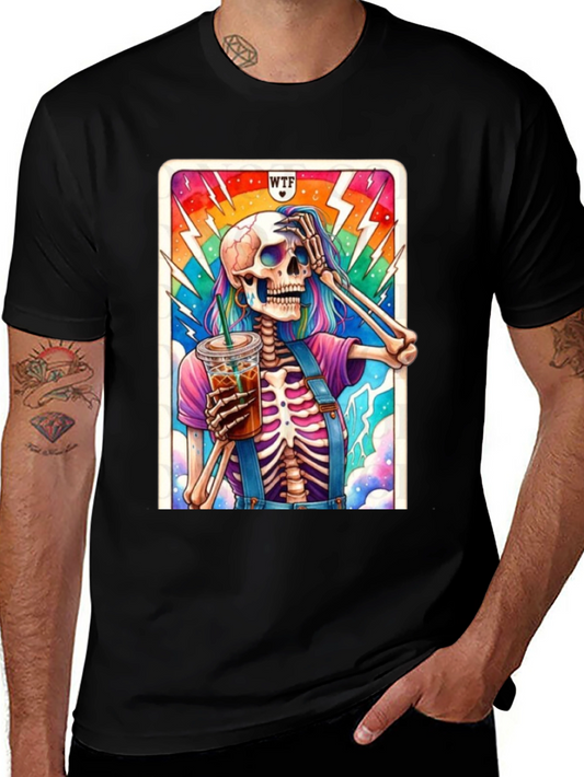 WTF Skeleton Iced Coffee T-Shirt