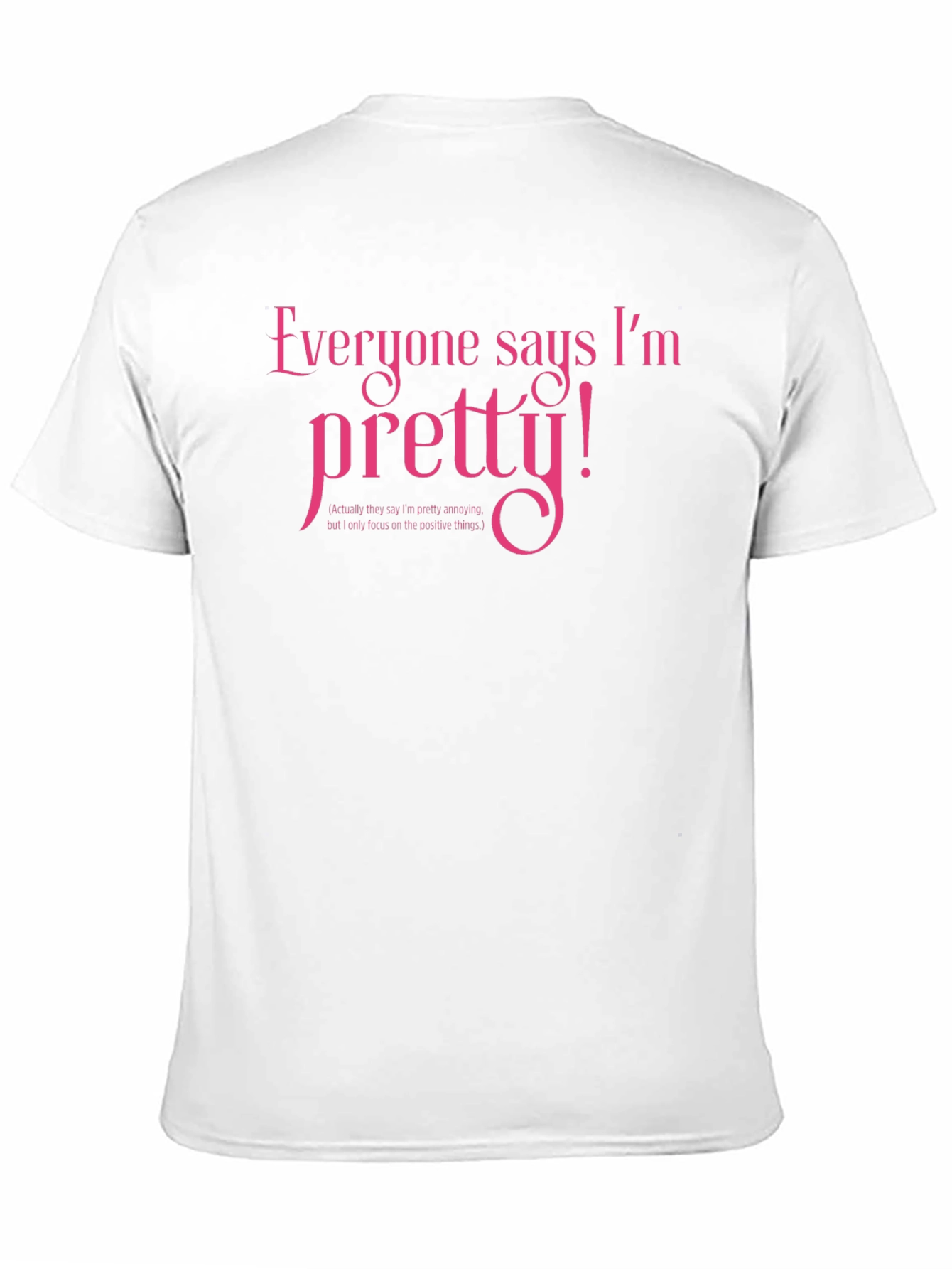 Pretty! Novelty Graphic T-Shirt - Black