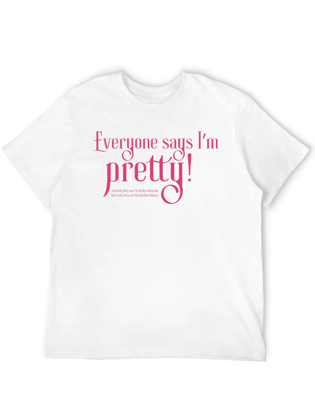 Pretty! Novelty Graphic T-Shirt - Black