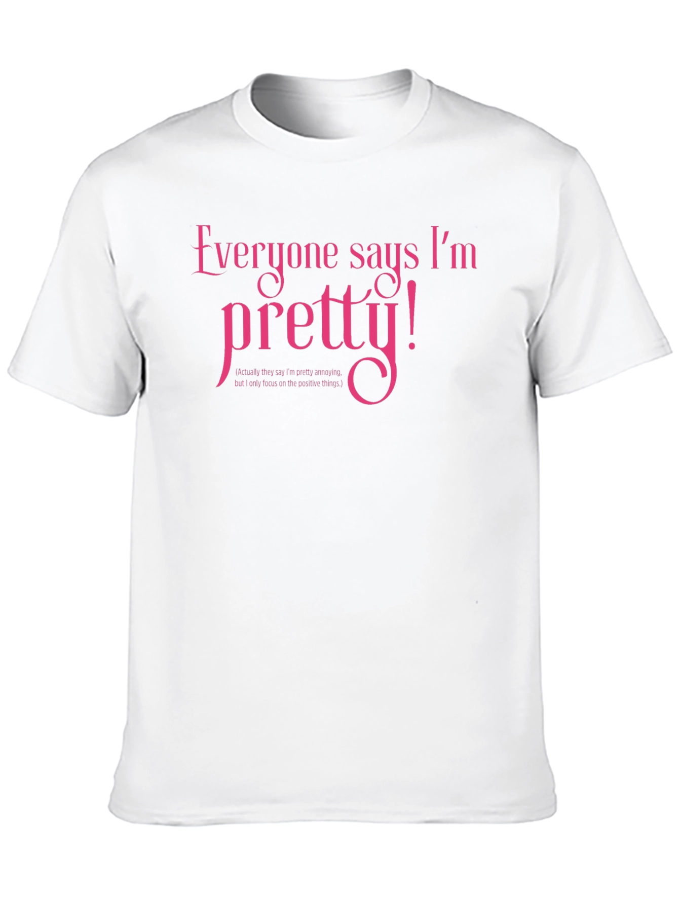 Pretty! Novelty Graphic T-Shirt - Black