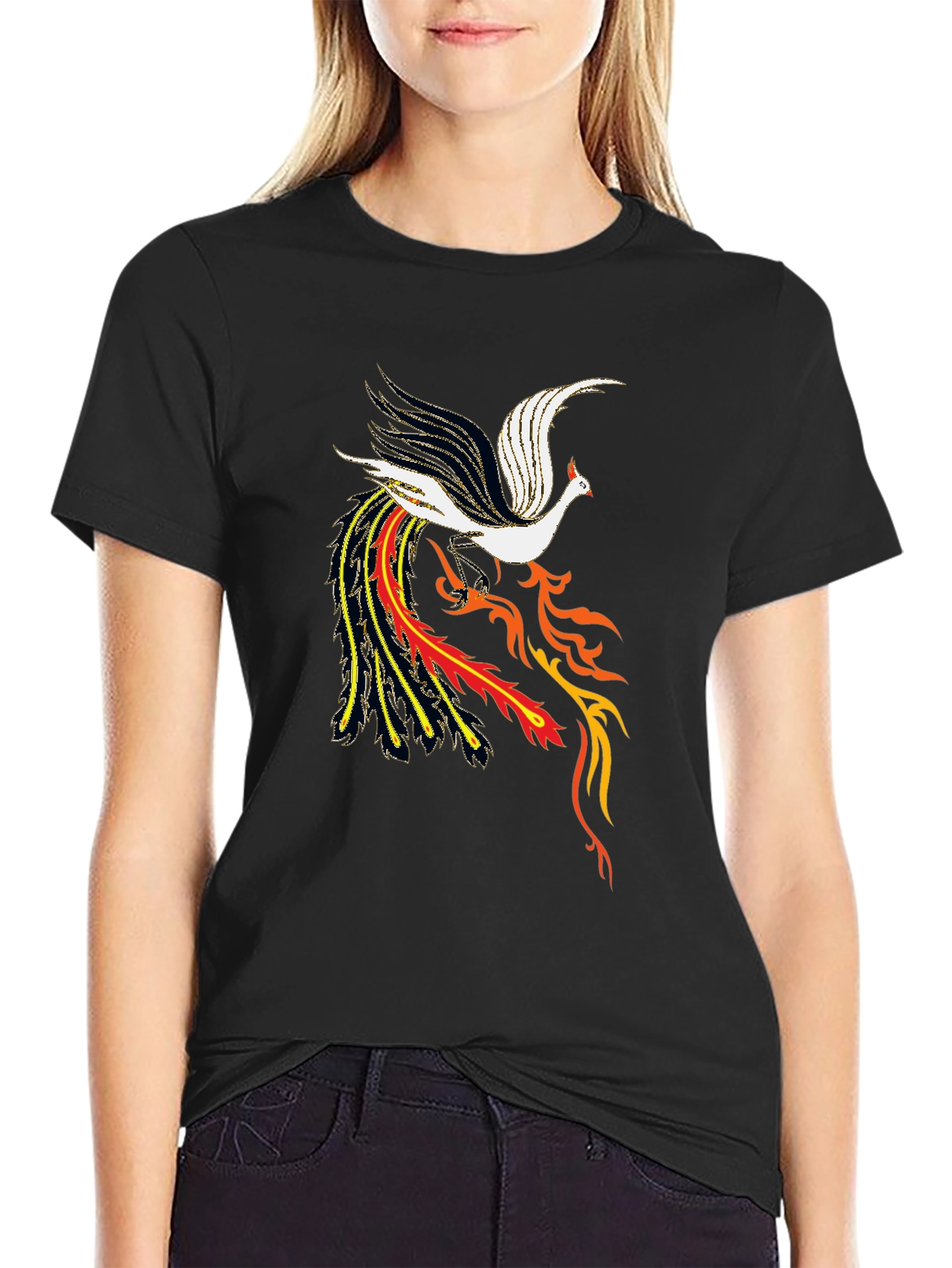 Phoenix Graphic Black T-Shirt