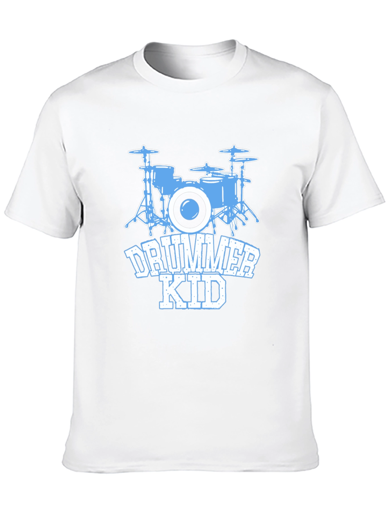 Drummer Kid T-Shirt - Black Cotton Tee