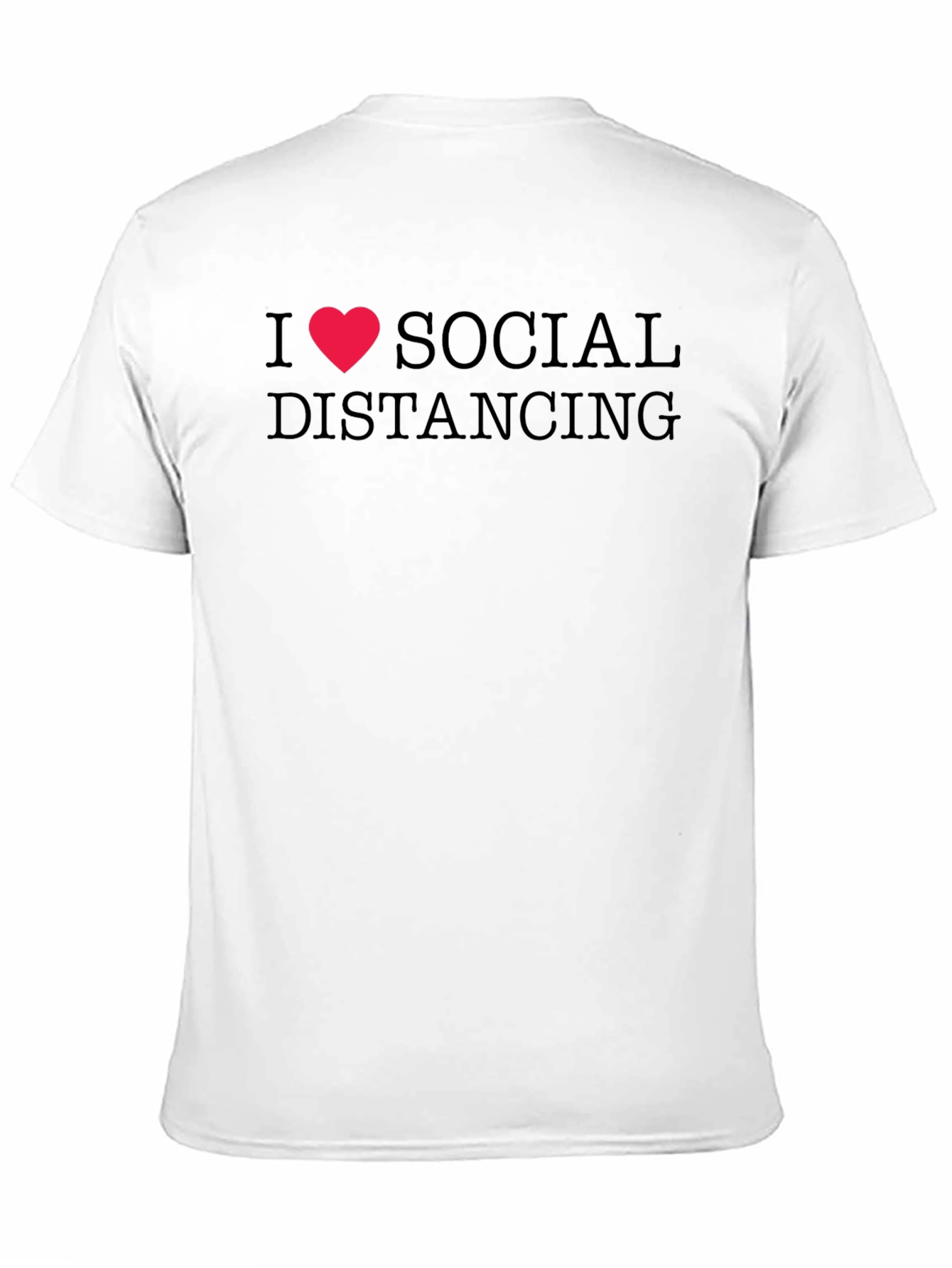 I Heart Social Distancing Black T-Shirt