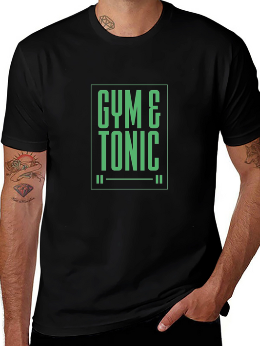 Gym & Tonic Black T-Shirt - Mens Fitness Apparel