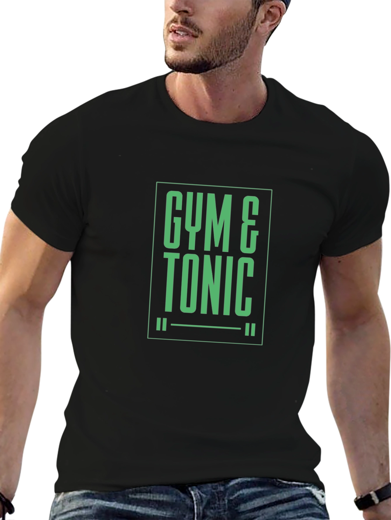 Gym & Tonic Black T-Shirt - Mens Fitness Apparel