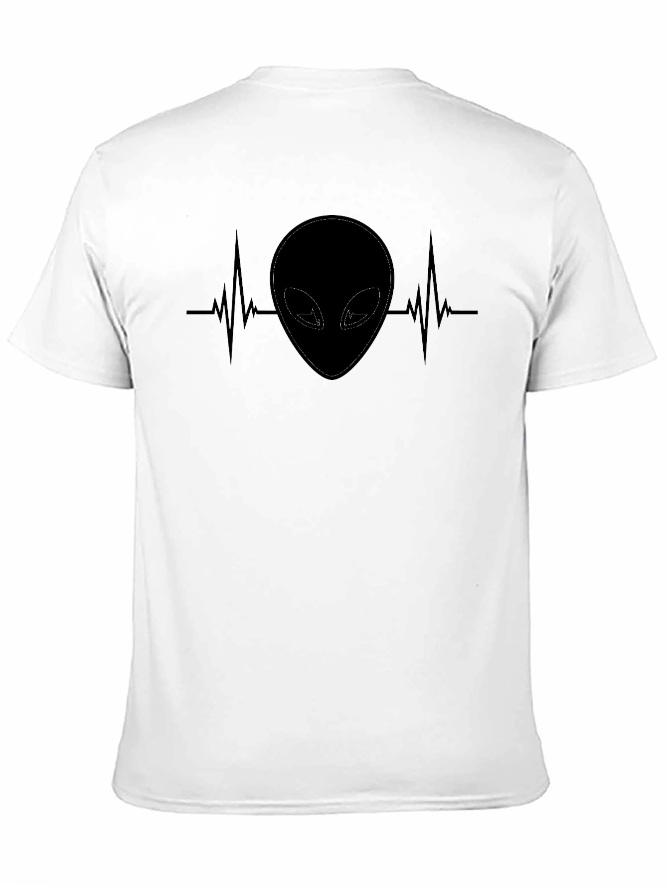 Alien Heartbeat T-Shirt - Black Graphic Tee