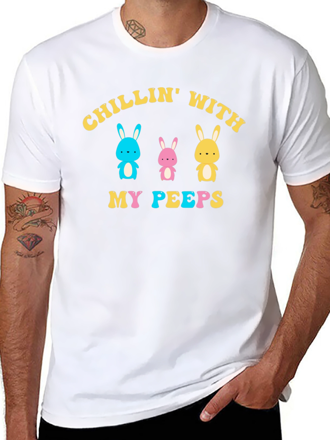 Chillin With My Peeps Easter T-Shirt