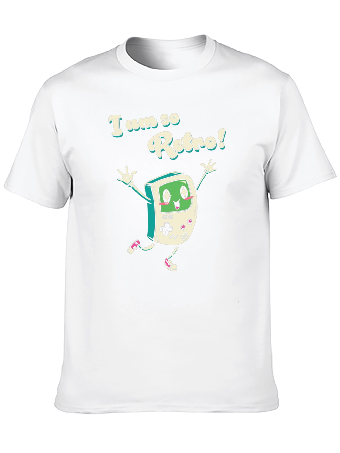 Retro Gamer T-Shirt - Black Cotton Blend