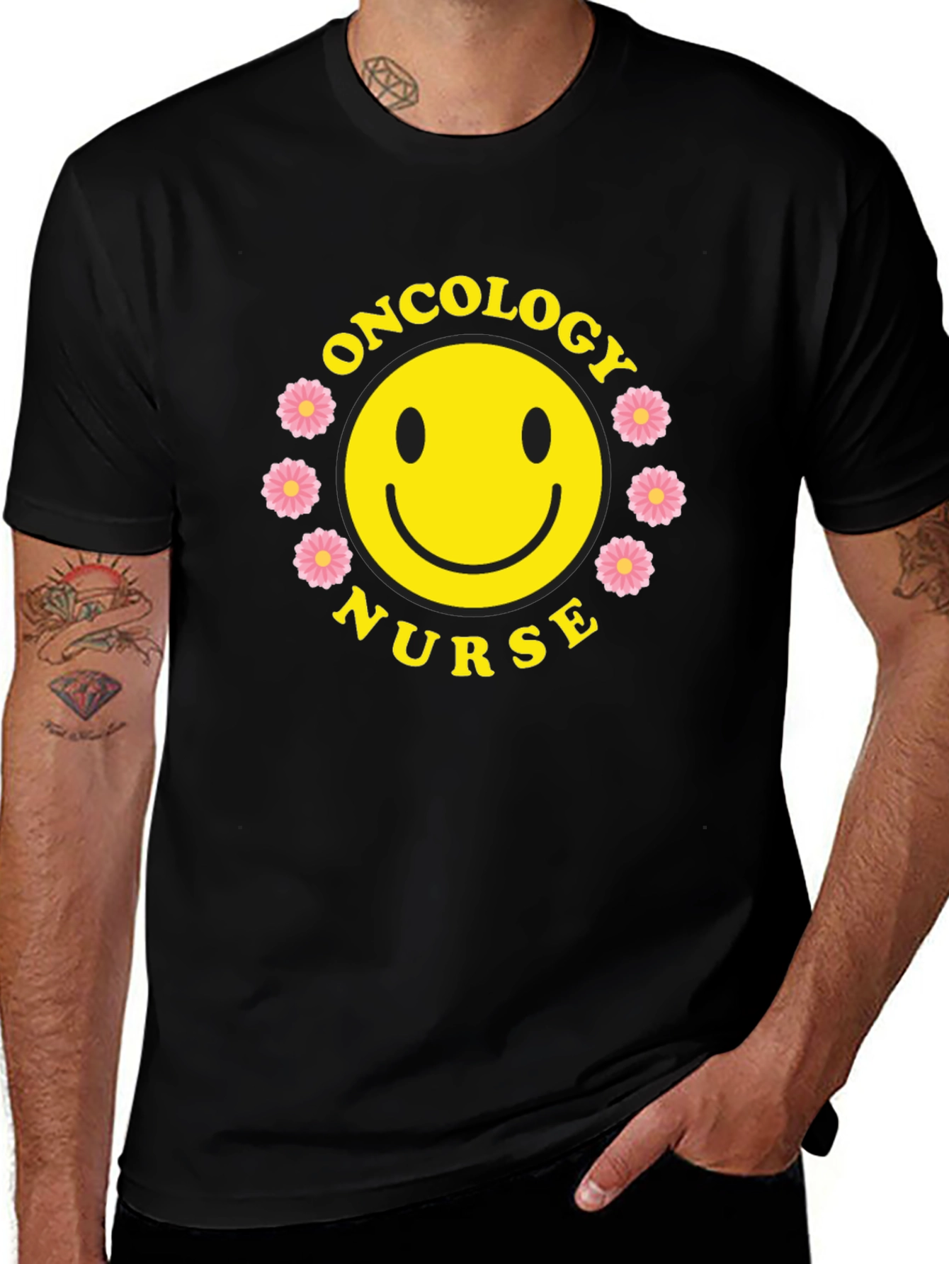 Oncology Nurse Smiley Face T-Shirt