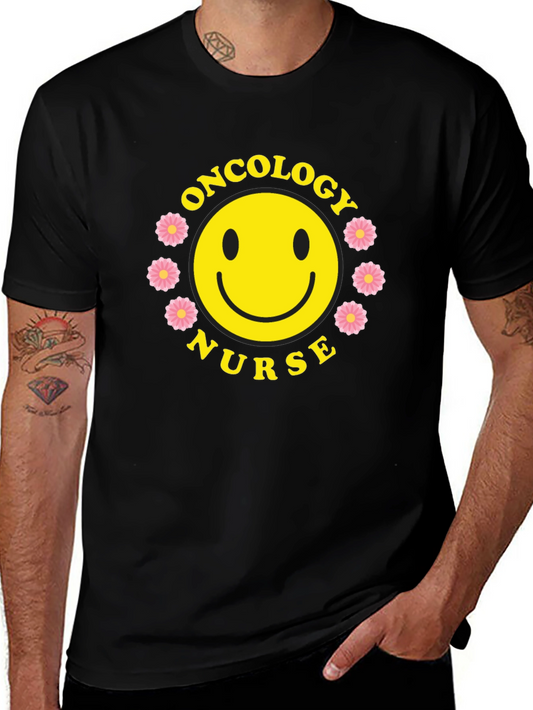 Oncology Nurse Smiley Face T-Shirt