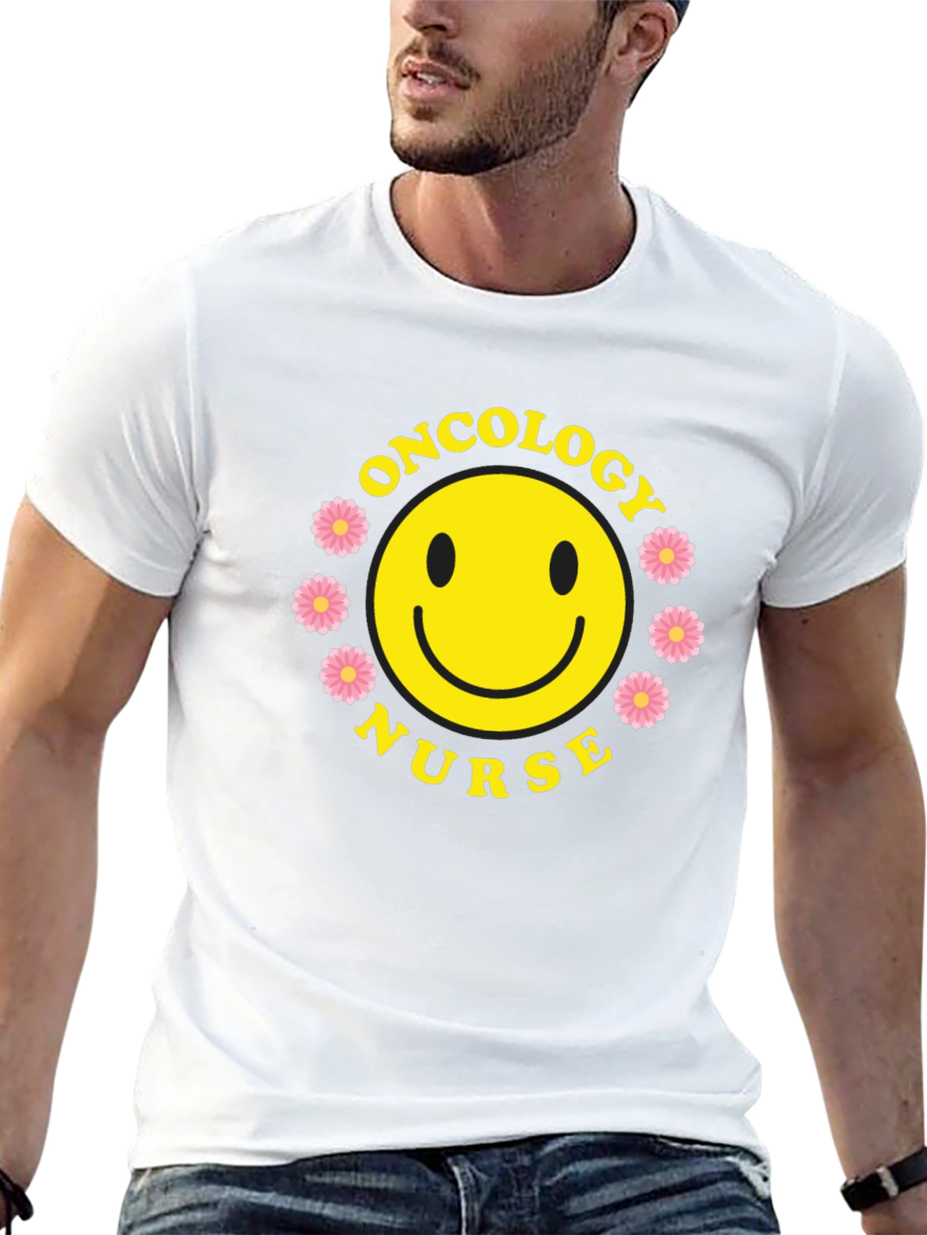 Oncology Nurse Smiley Face T-Shirt
