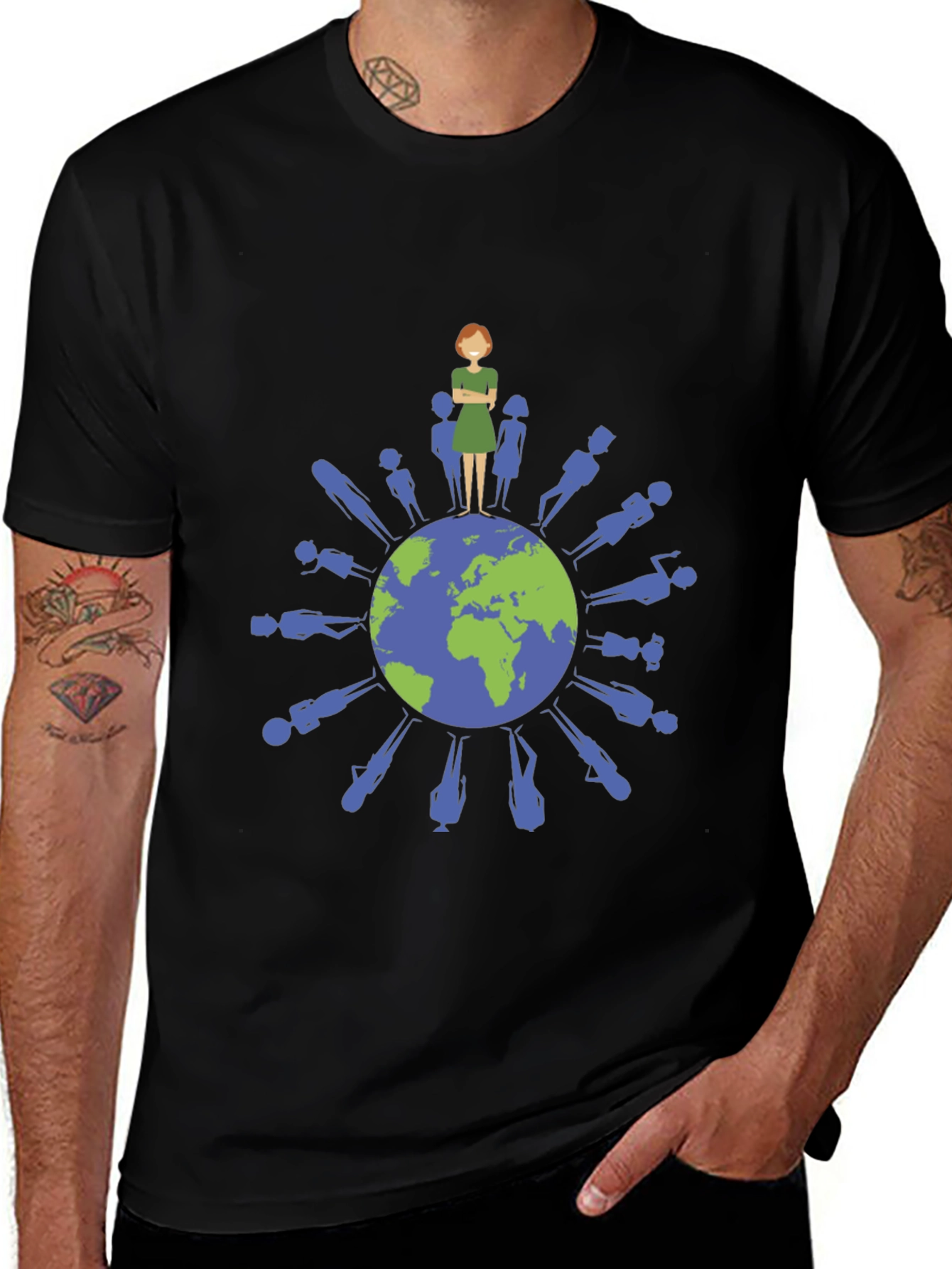 Global Unity Graphic Tee - Black
