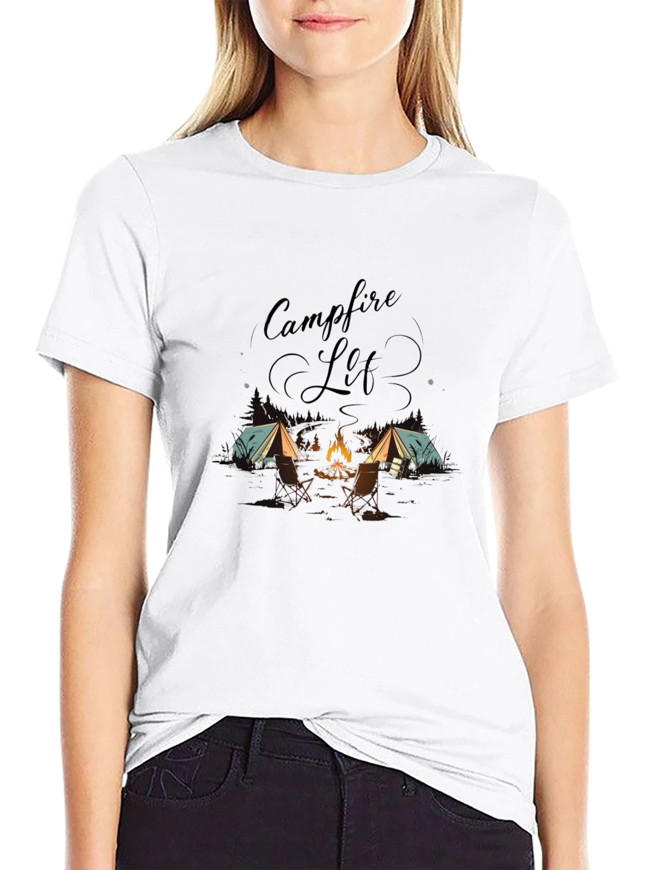 Campfire Life Graphic Tee - Adventure Ready!