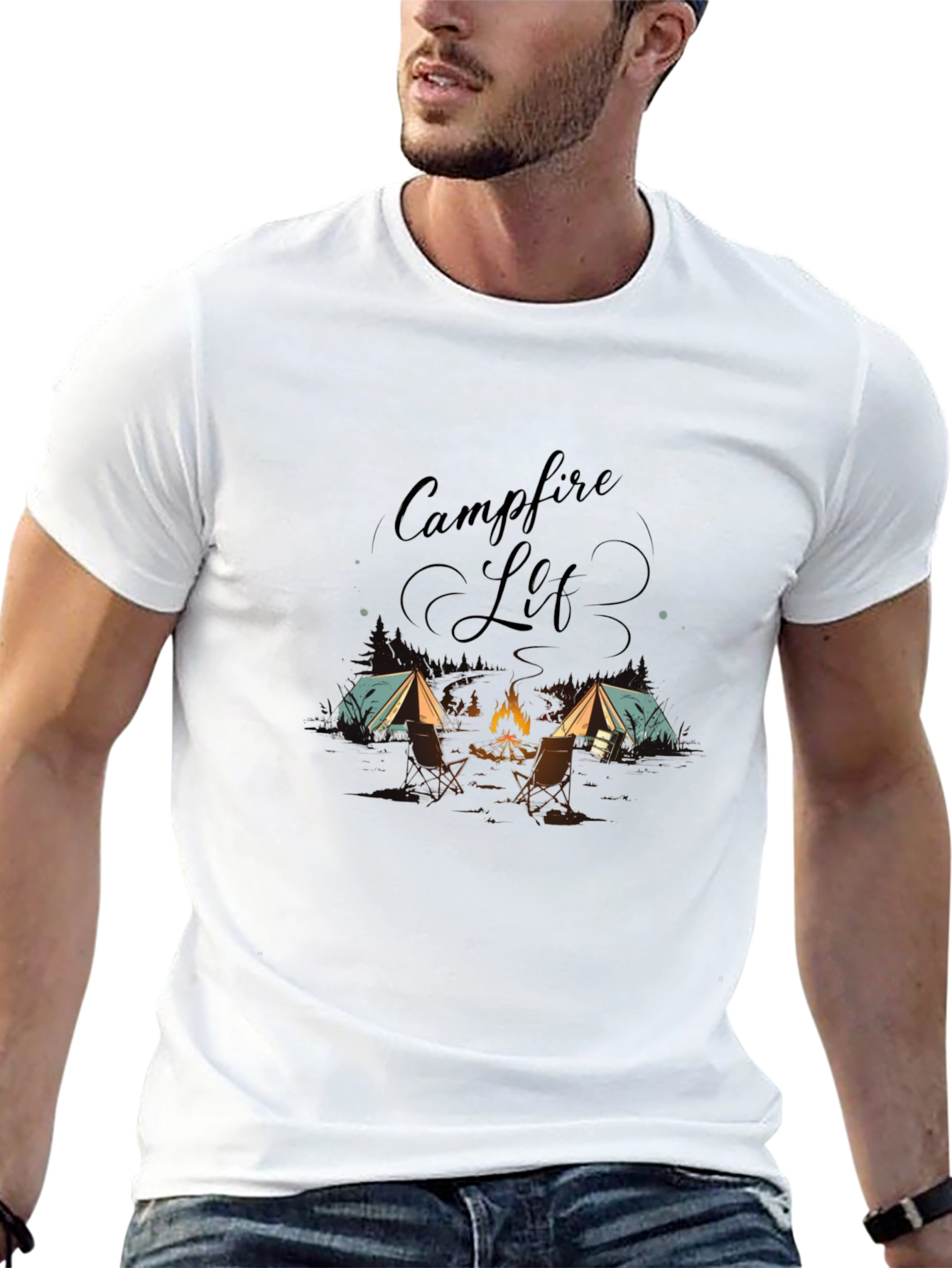 Campfire Life Graphic Tee - Adventure Ready!