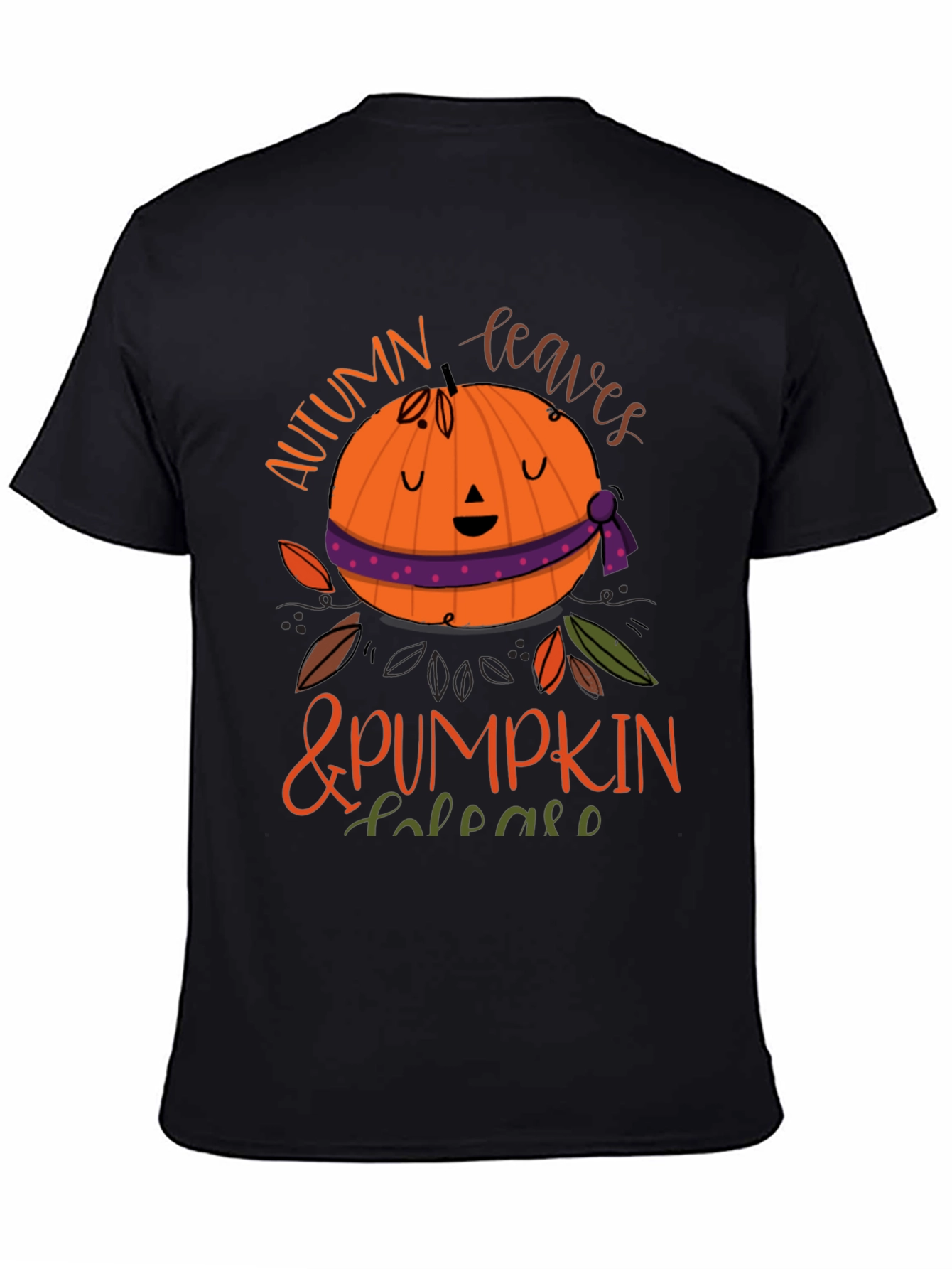 Autumn Leaves & Pumpkin Please T-Shirt