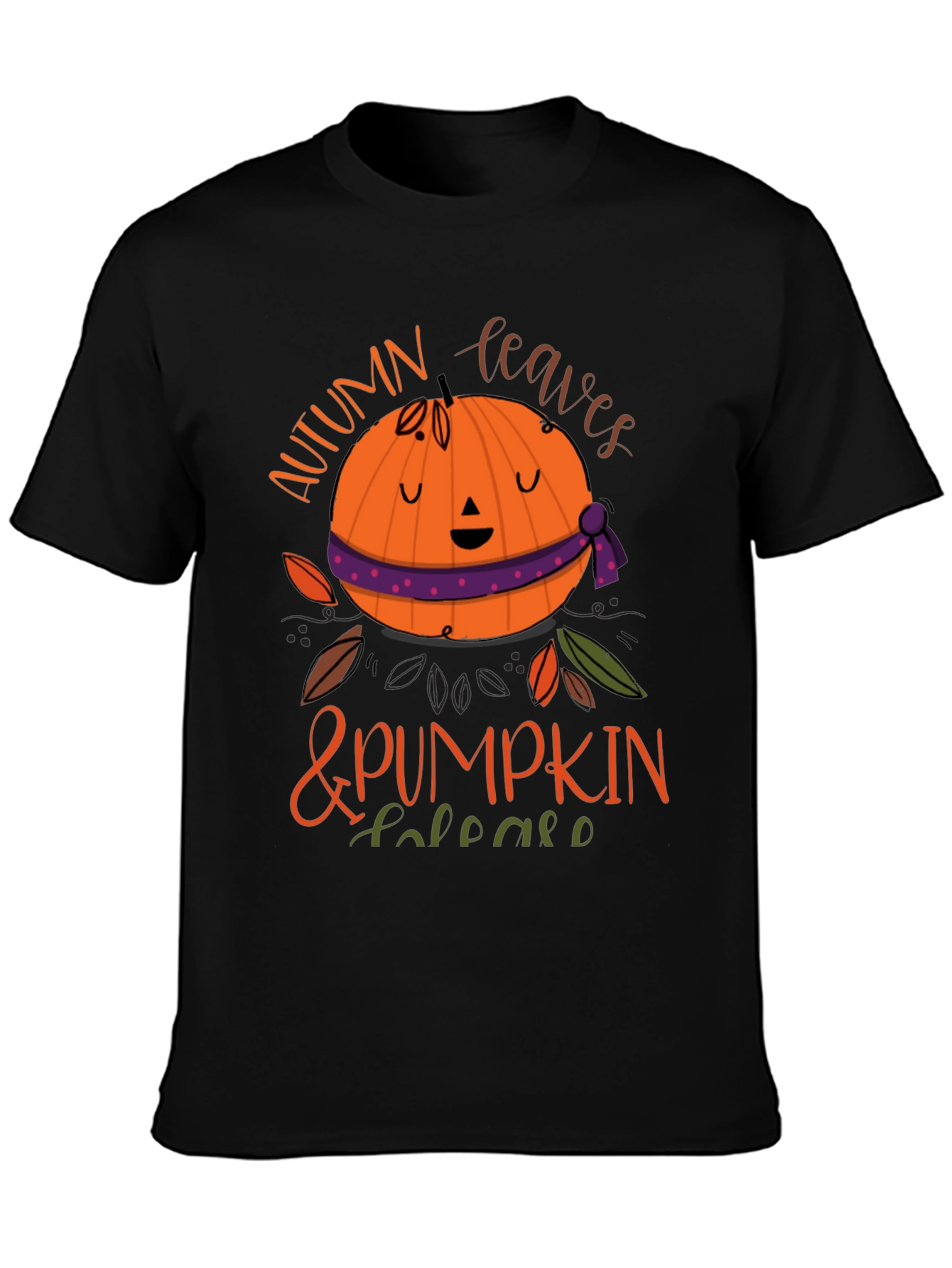 Autumn Leaves & Pumpkin Please T-Shirt