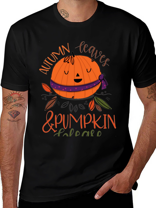 Autumn Leaves & Pumpkin Please T-Shirt