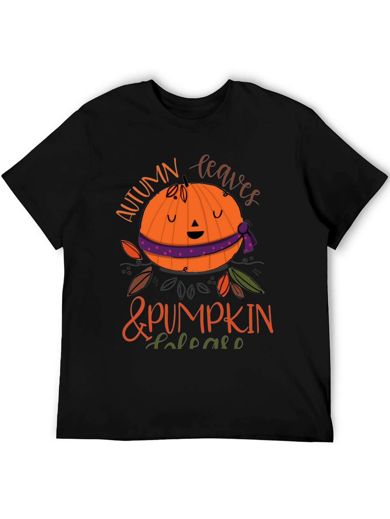 Autumn Leaves & Pumpkin Please T-Shirt