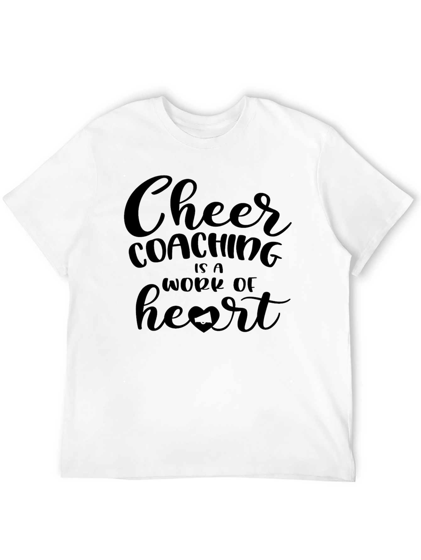 Cheer Coaching Heart Graphic Tee