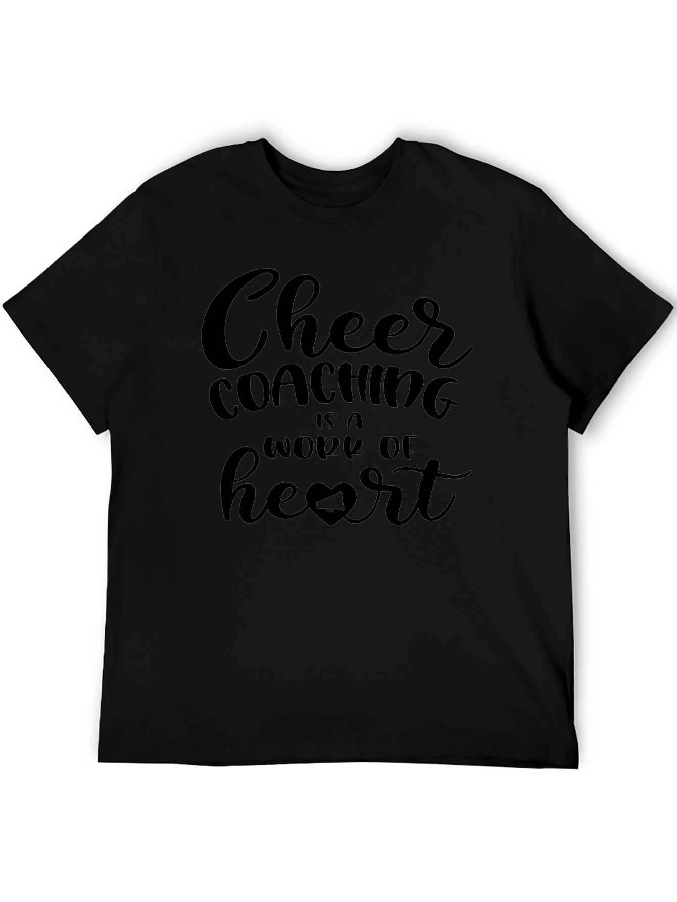 Cheer Coaching Heart Graphic Tee