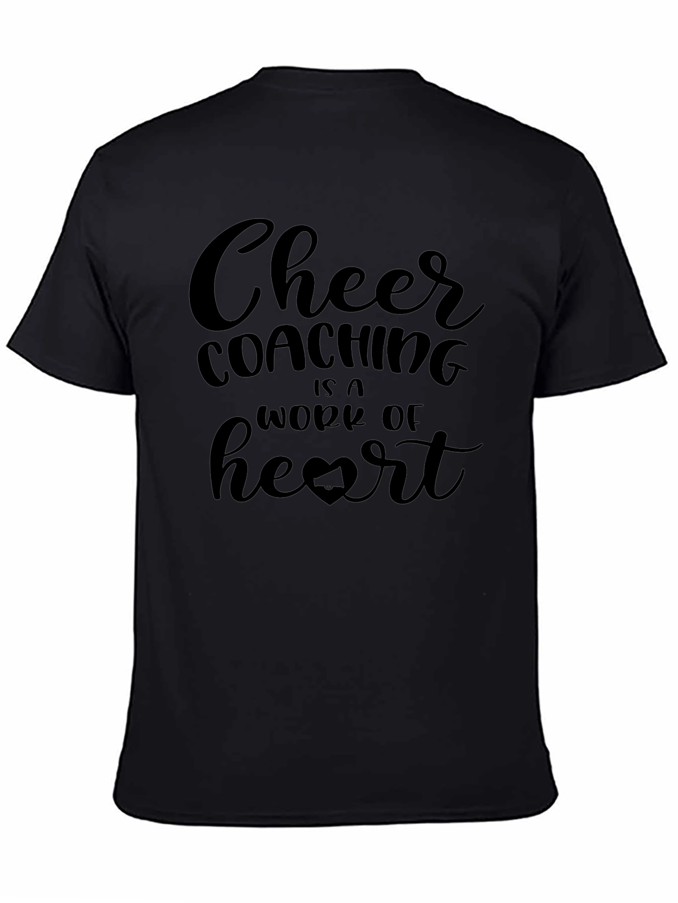 Cheer Coaching Heart Graphic Tee