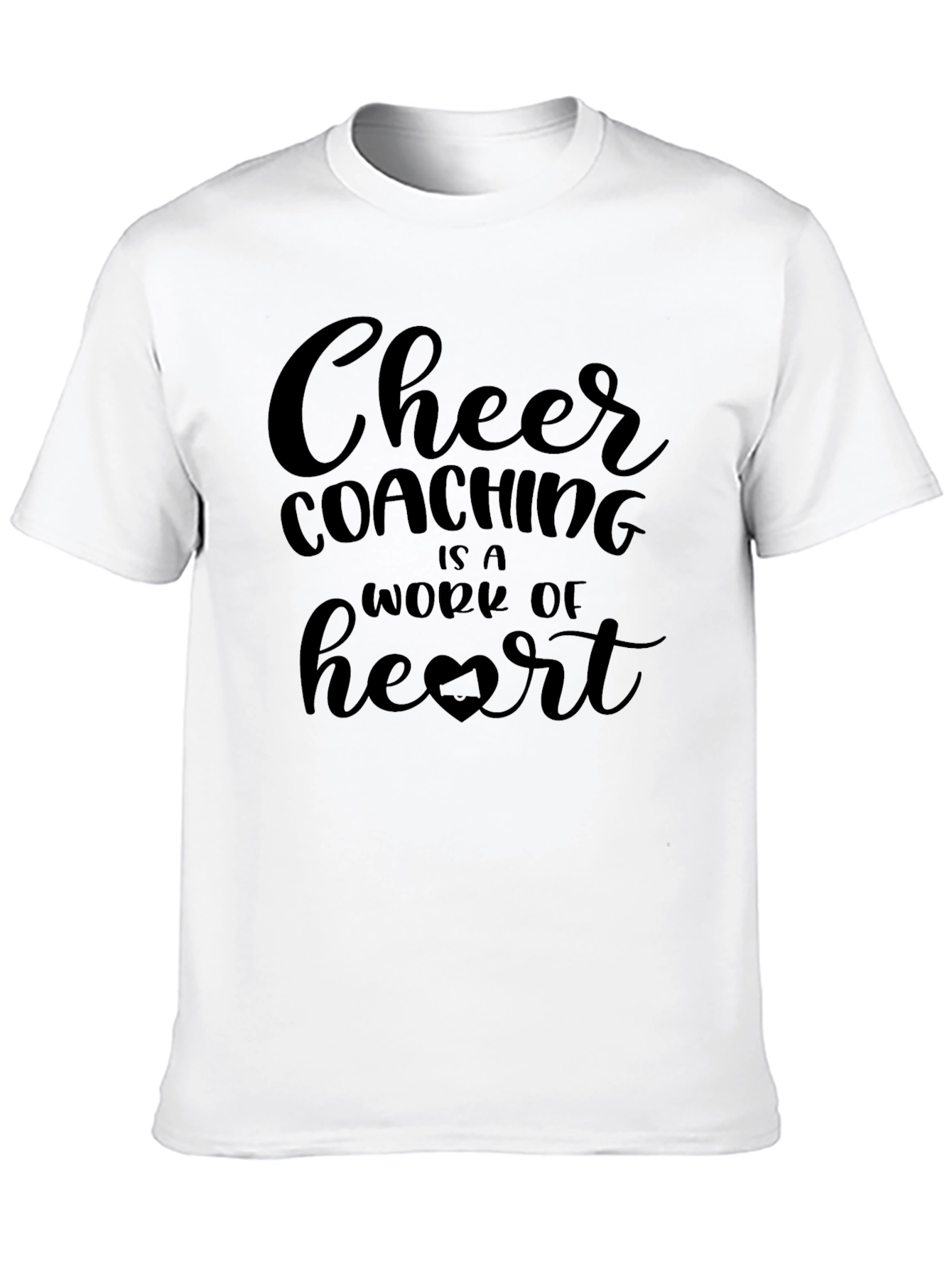Cheer Coaching Heart Graphic Tee