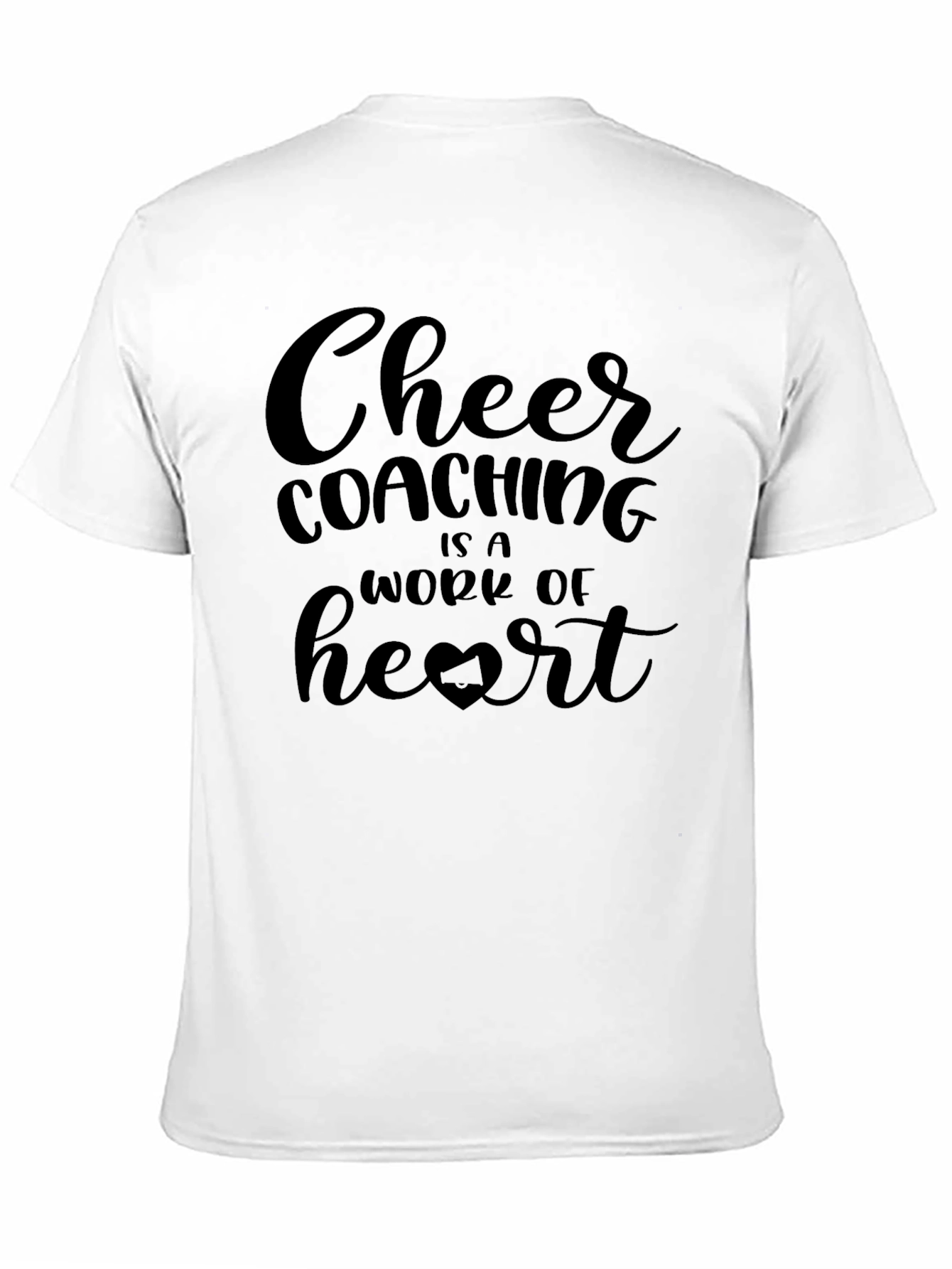 Cheer Coaching Heart Graphic Tee