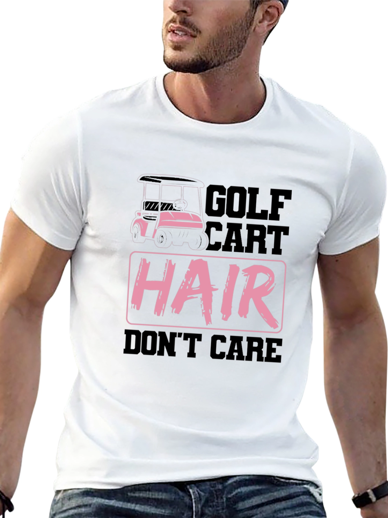 Golf Cart Hair Dont Care T-Shirt