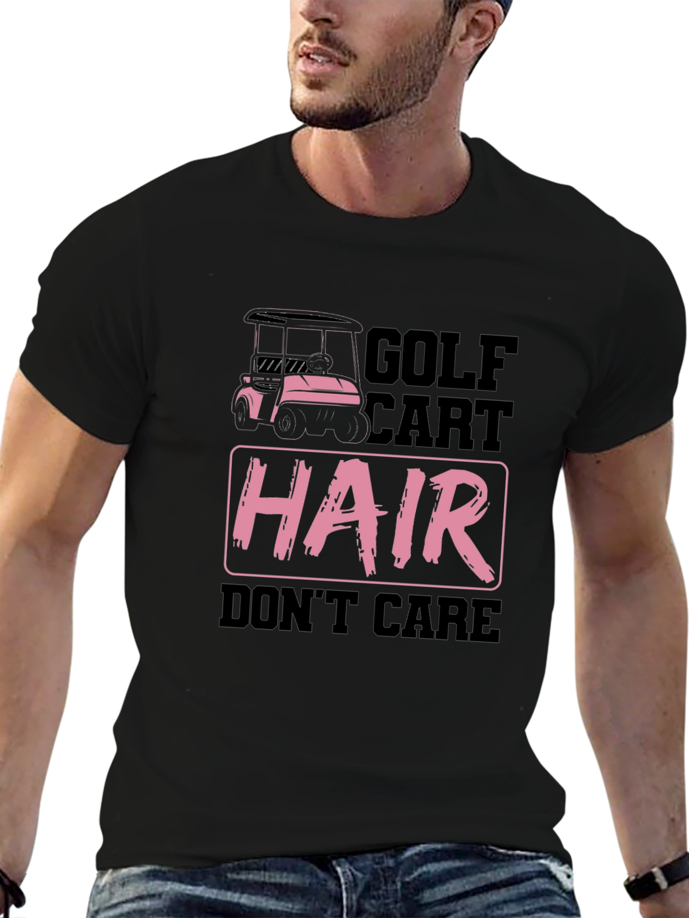 Golf Cart Hair Dont Care T-Shirt