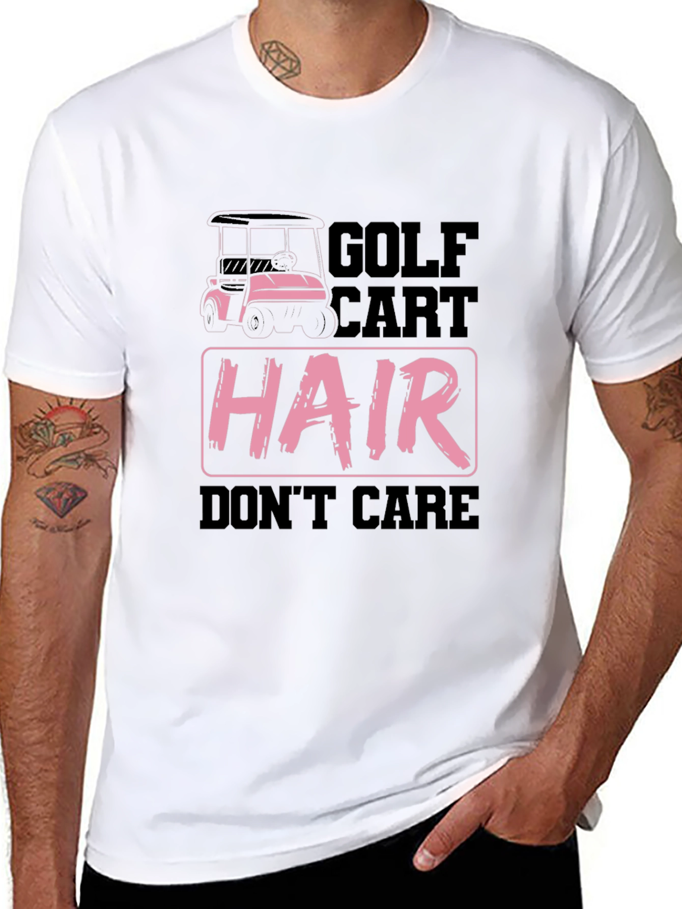 Golf Cart Hair Dont Care T-Shirt