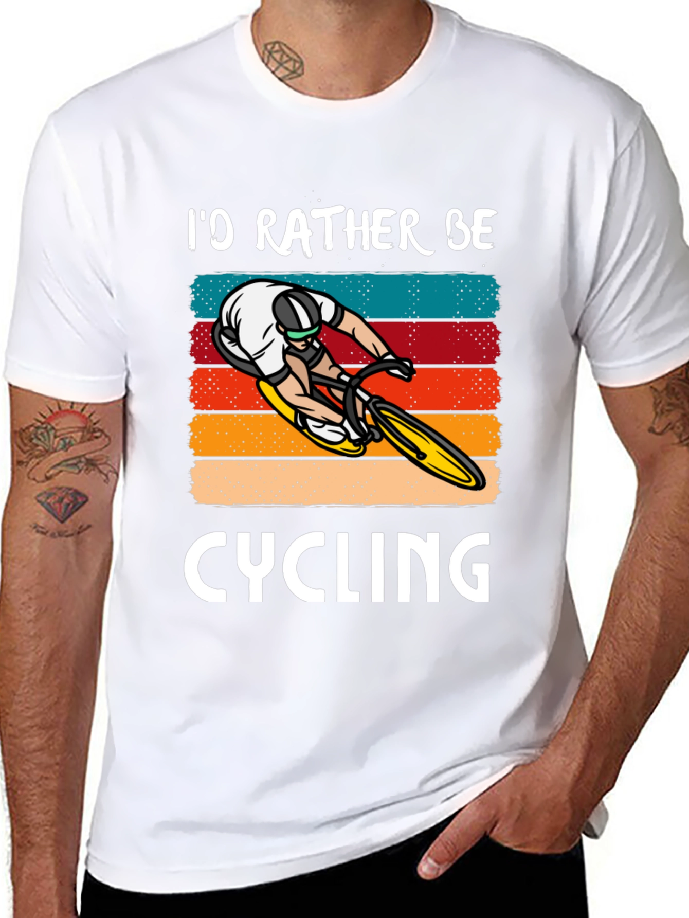 Id Rather Be Cycling T-Shirt - Bike Lover Tee