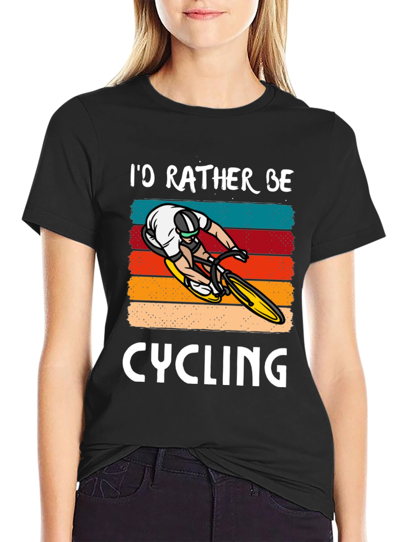 Id Rather Be Cycling T-Shirt - Bike Lover Tee