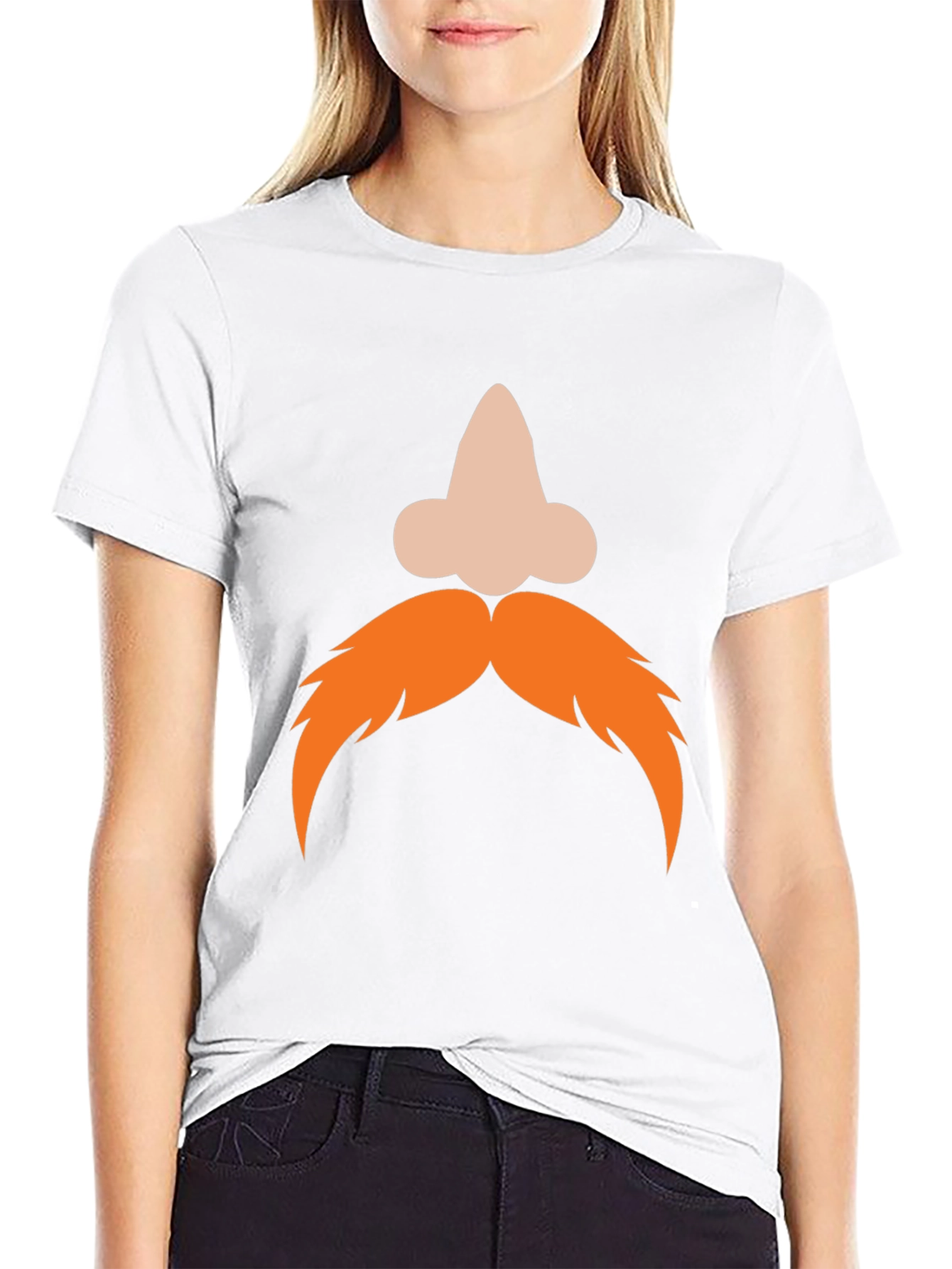 Funny Nose and Mustache Graphic Tee