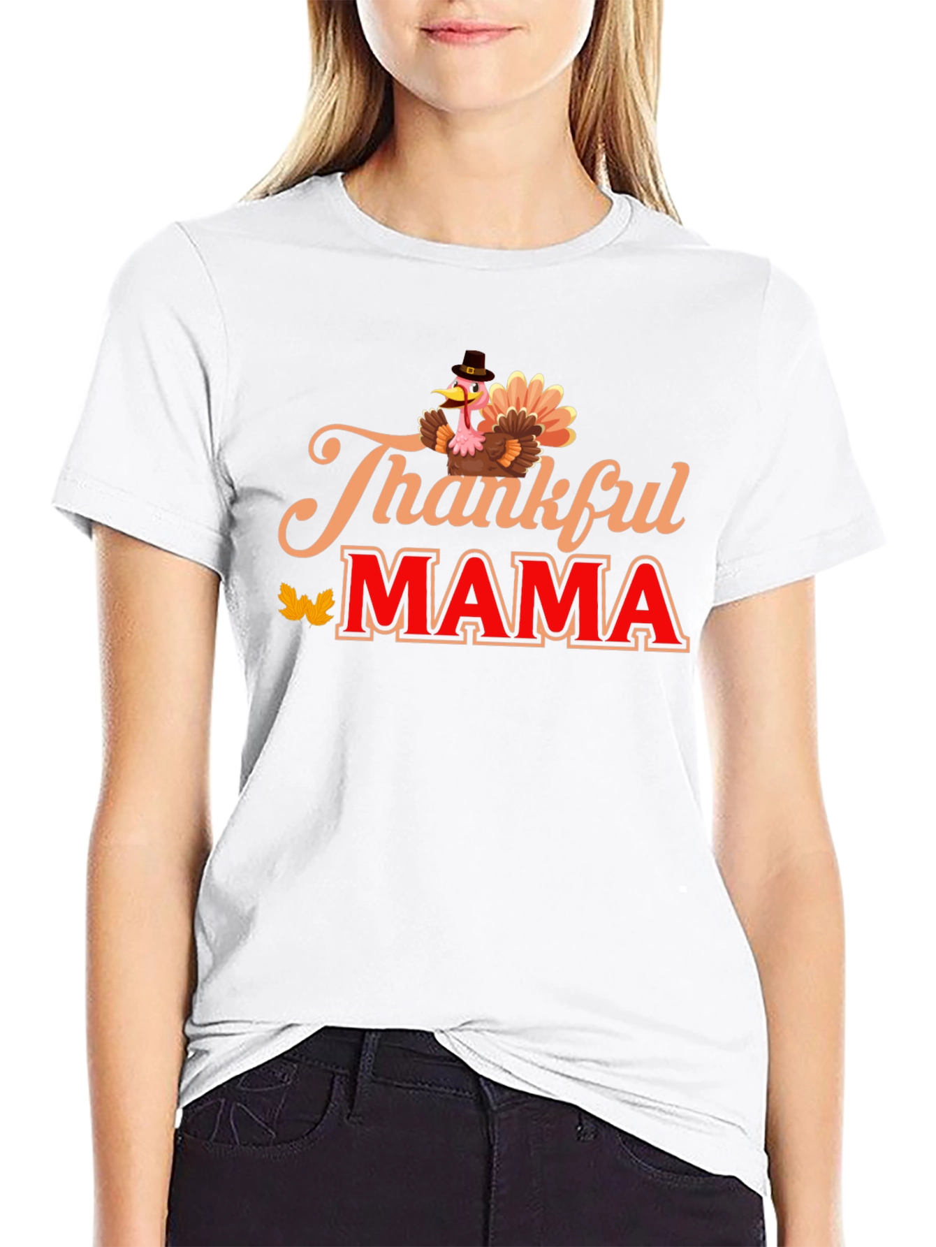 Thankful Mama Turkey T-Shirt