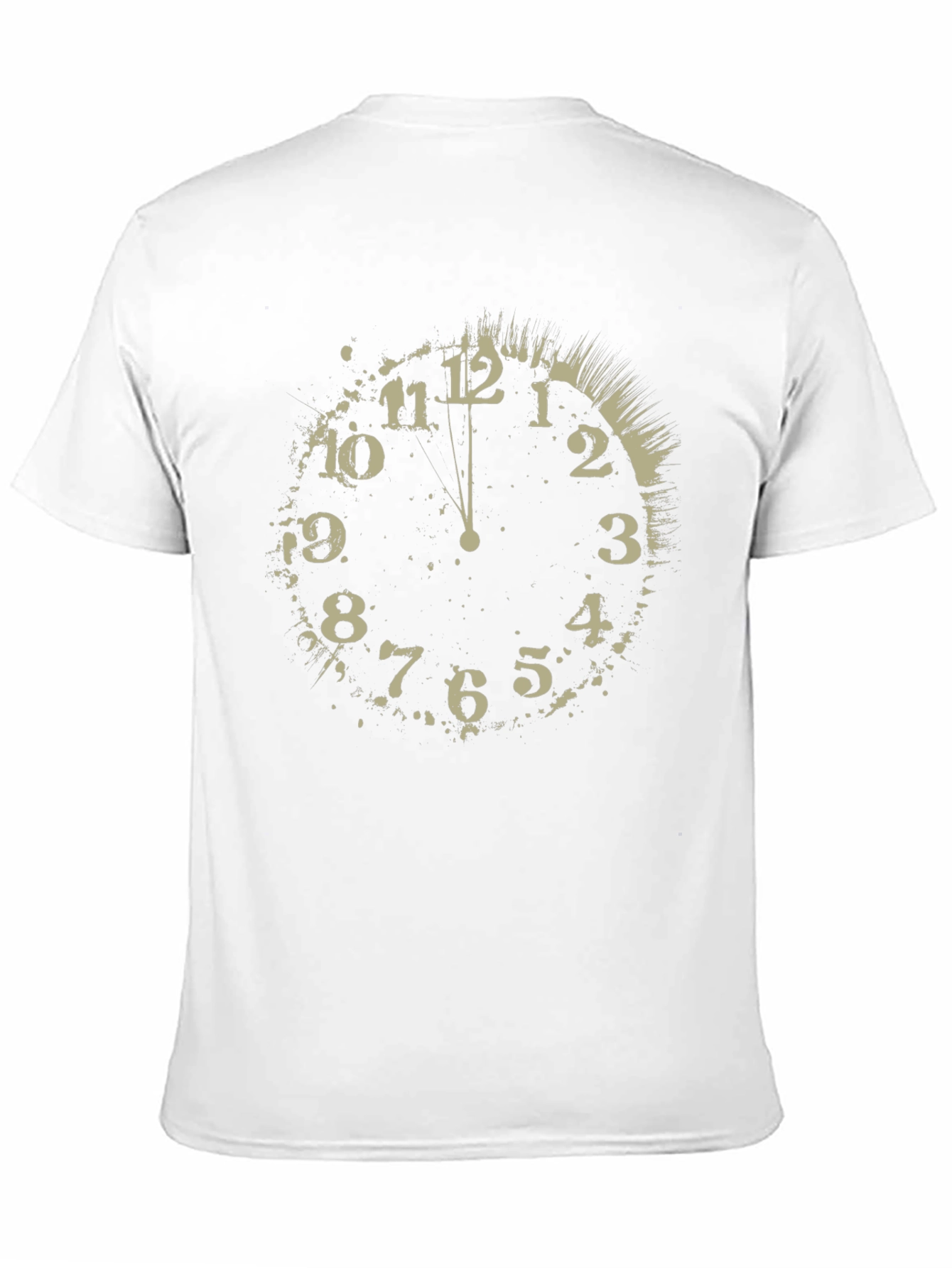 Midnight Clock Graphic Tee - Stylish Black T-Shirt