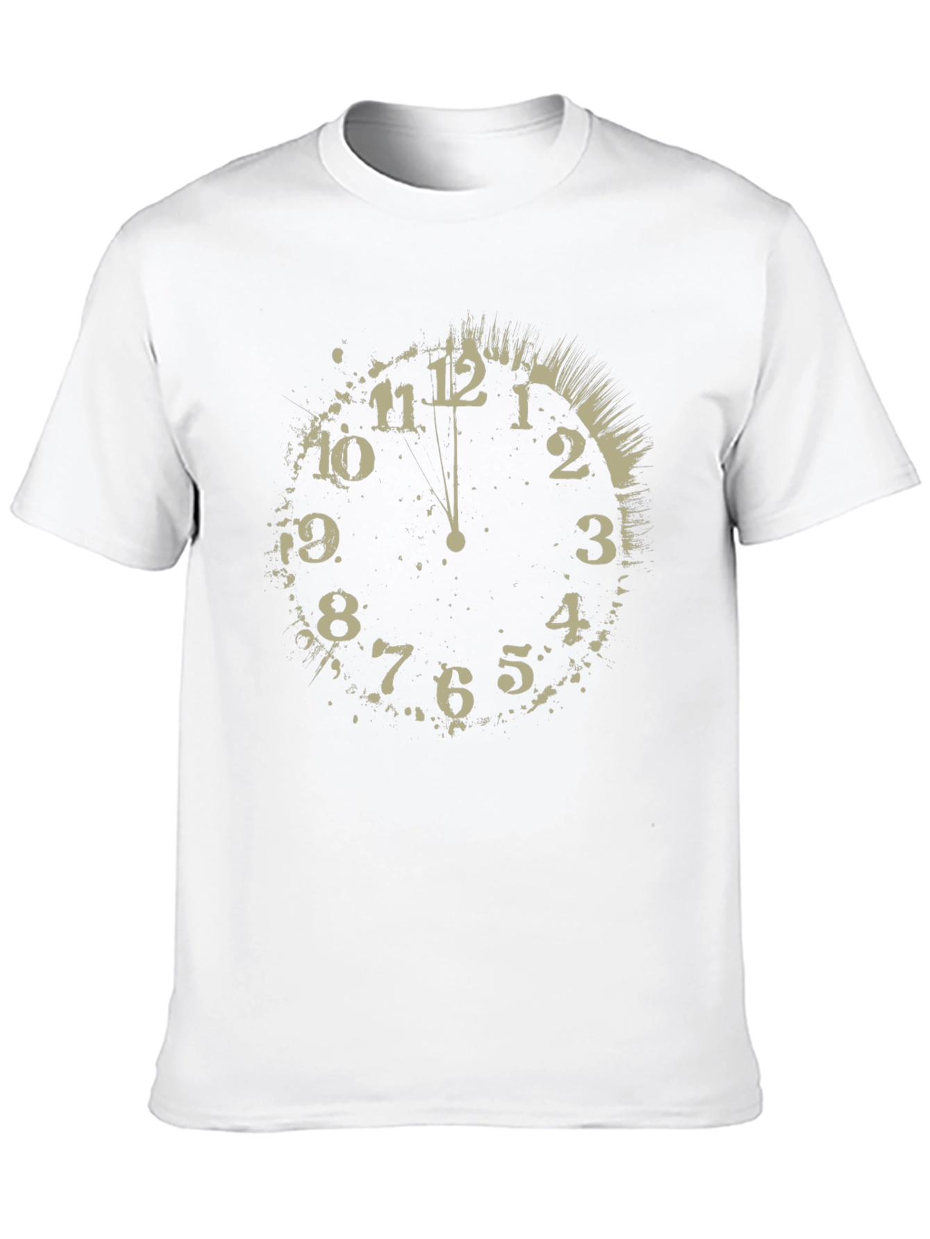 Midnight Clock Graphic Tee - Stylish Black T-Shirt