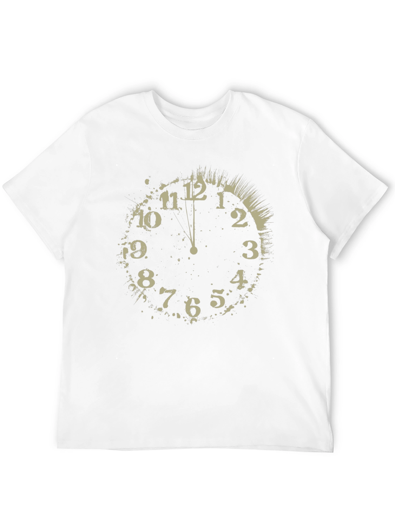 Midnight Clock Graphic Tee - Stylish Black T-Shirt