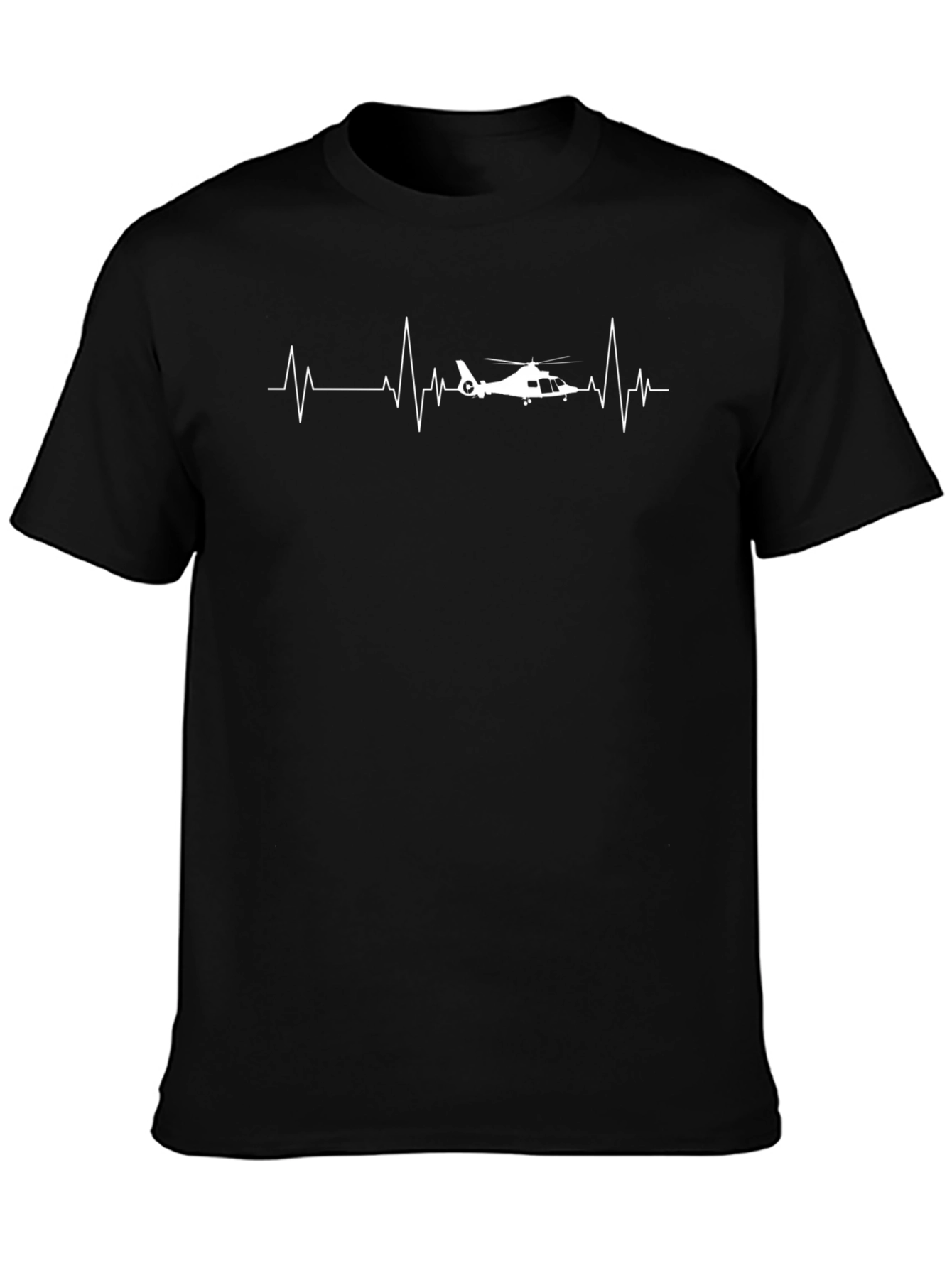 Helicopter Heartbeat Graphic T-Shirt