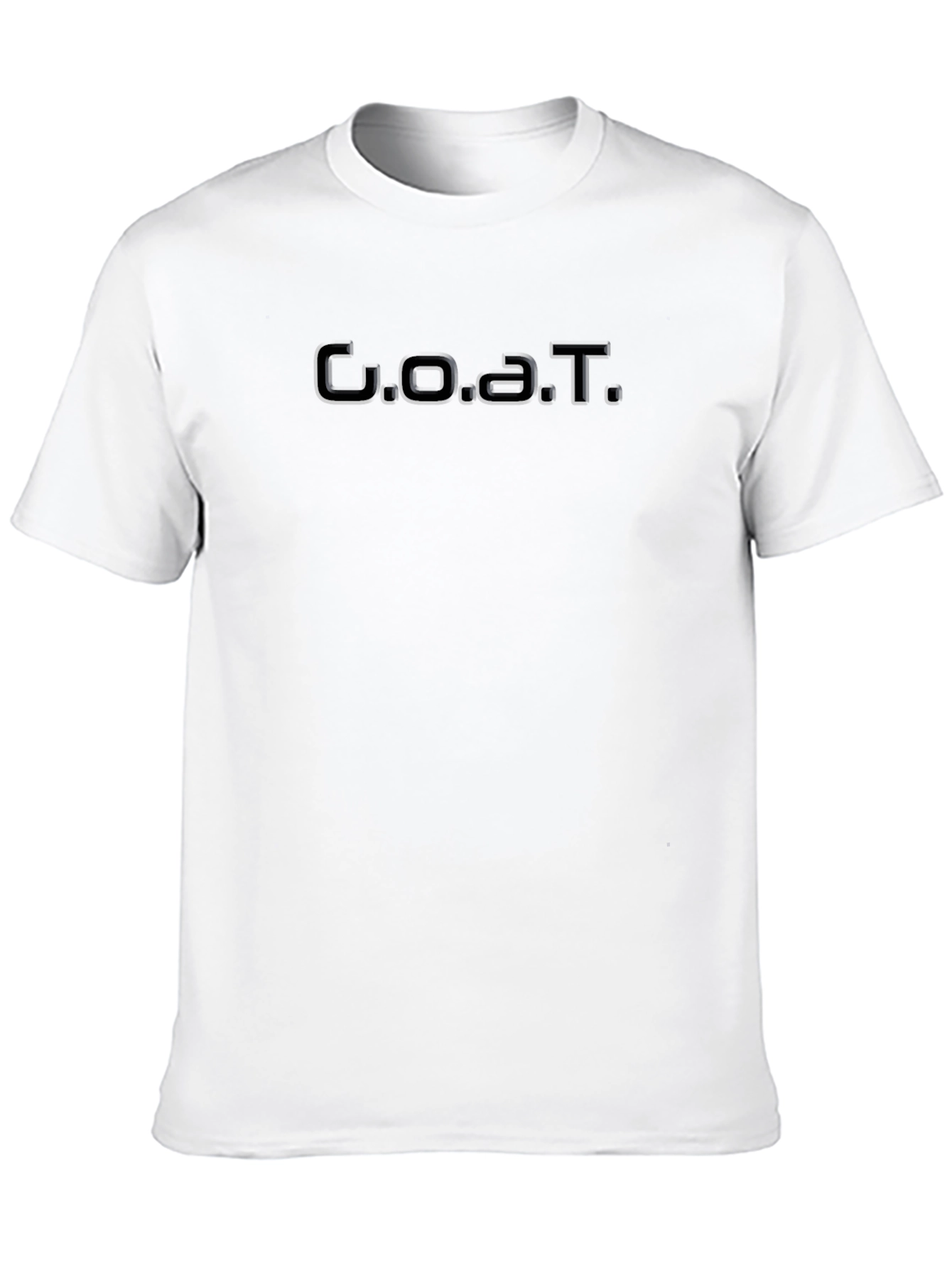 GOAT Embossed Crew Neck Tee - Black