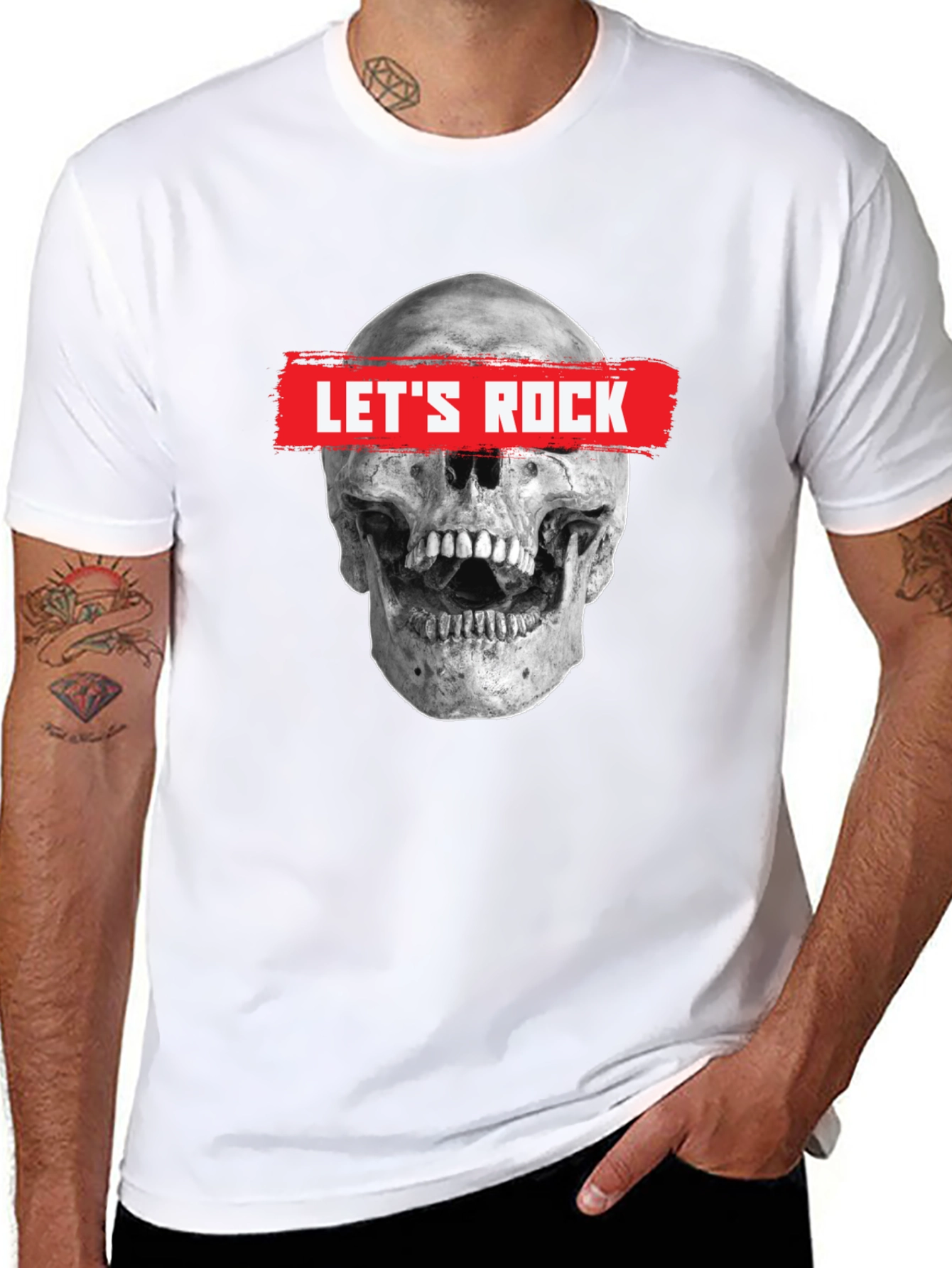 Lets Rock Skull Graphic Tee