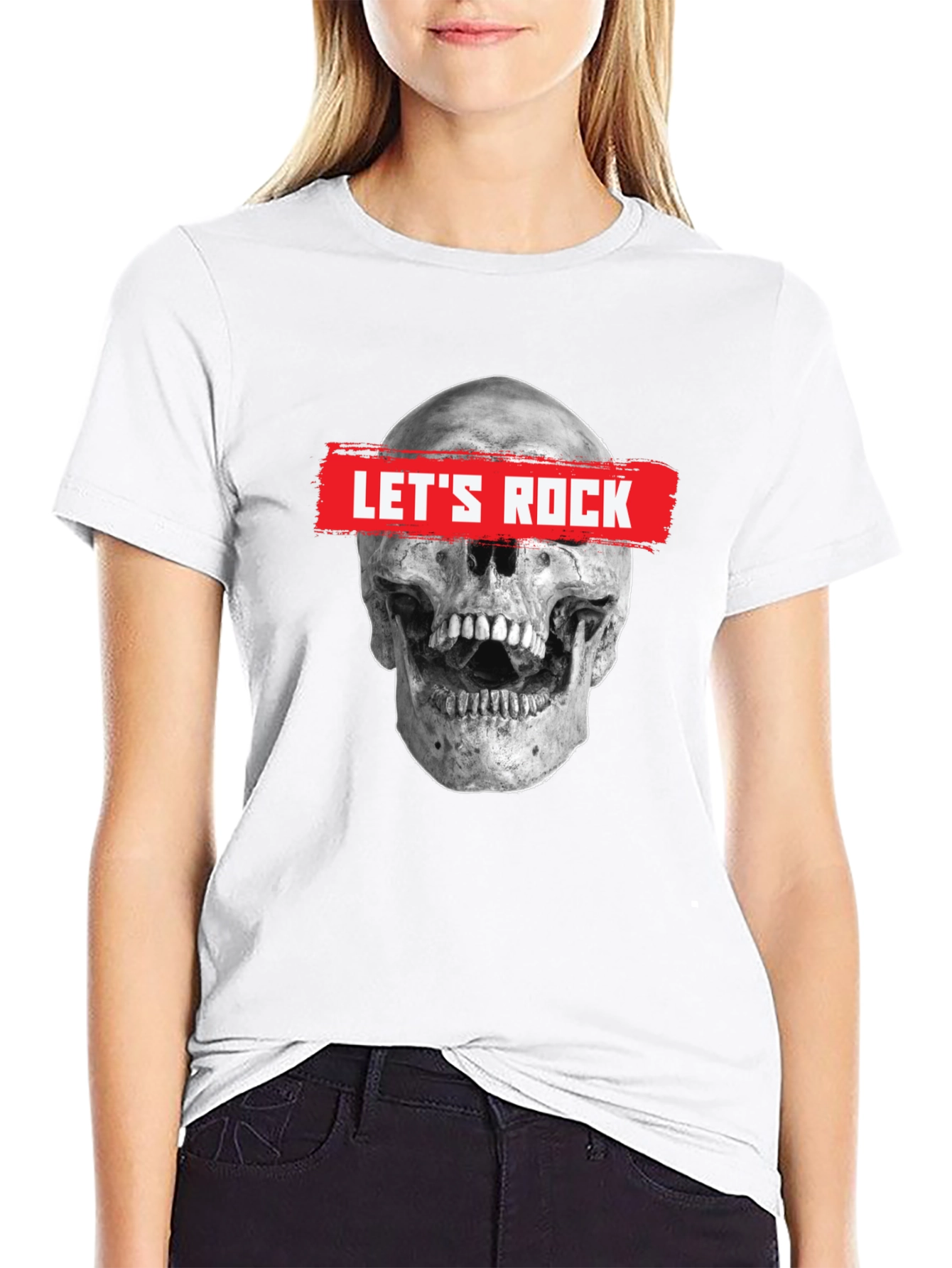 Lets Rock Skull Graphic Tee