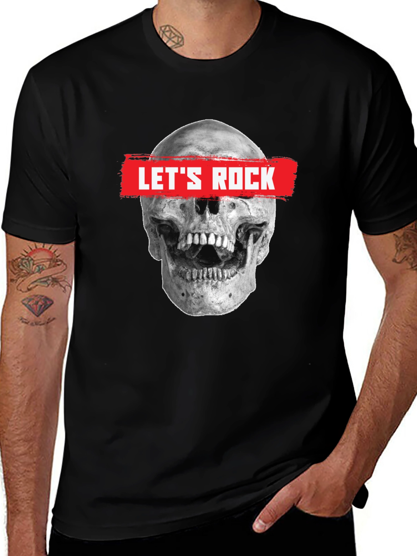 Lets Rock Skull Graphic Tee